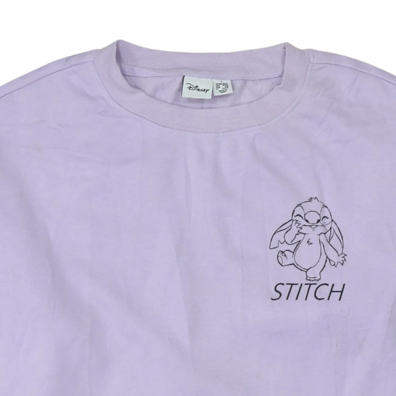 Disney Lilac Purple Sweatshirt Women's Small Stitch Printed Graphic Crewneck Pullover Top sold by Vintage Club product image thumbnail 3