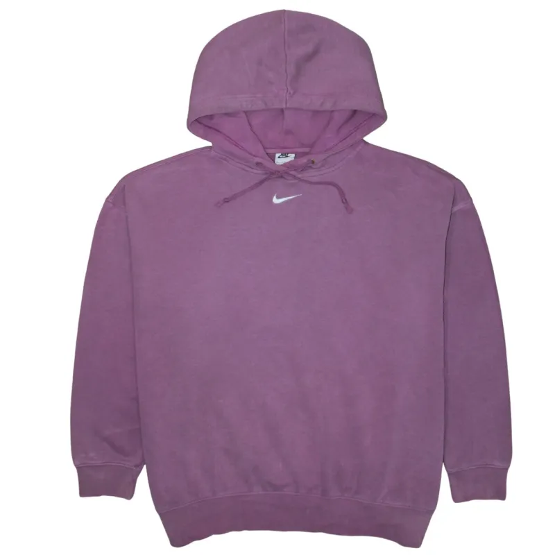 Nike Purple Hoodie Men’s XLarge Embroidered Swoosh Drawstring Hood Pullover Sweatshirt sold by Vintage Club