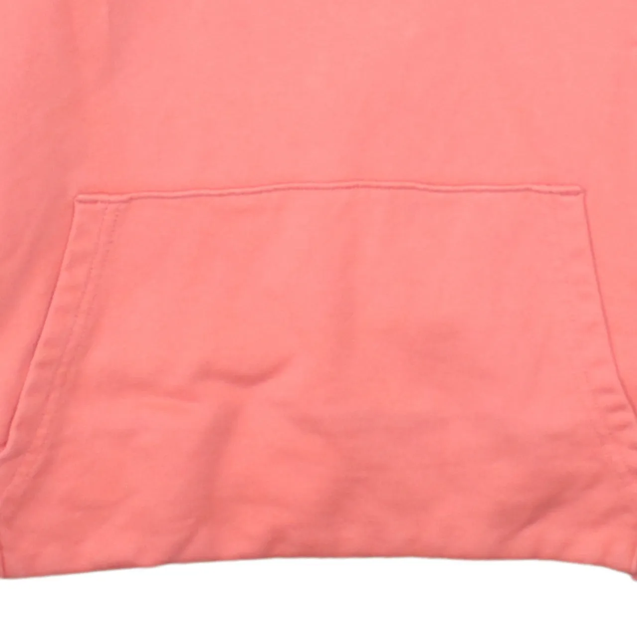 Calvin Klein Coral Pink Hoodie Men’s Small Embroidered CK Logo Front Pocket Pullover Sweatshirt sold by Vintage Club product image thumbnail 4