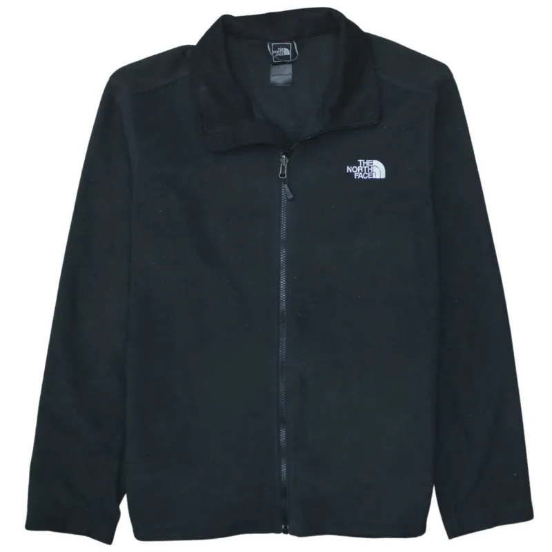 The North Face Black Fleece Jacket Women’s Large Embroidered Logo Full Zip Outdoor Top sold by Vintage Club