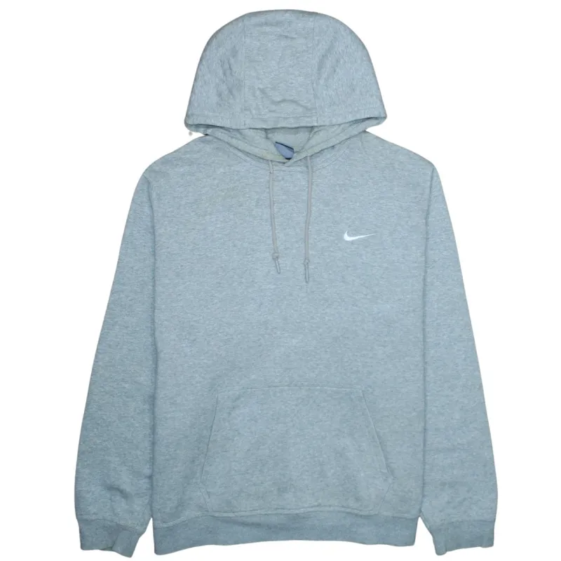Nike Grey Pullover Hoodie Women’s XXLarge Embroidered Swoosh Front Pocket Fleece Sweatshirt sold by Vintage Club