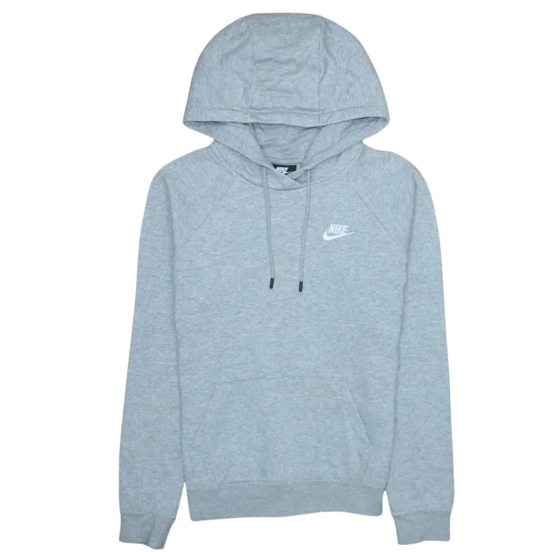 Nike Light Grey Hoodie Men’s XSmall Embroidered Swoosh Logo Pullover Sweatshirt sold by Vintage Club