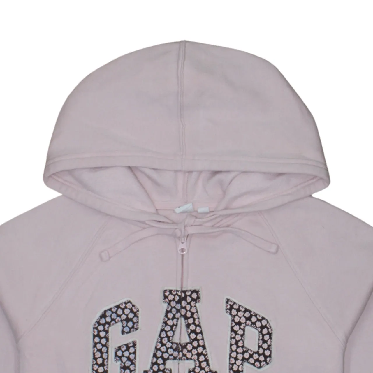 Gap Light Pink Zip Hoodie Women’s Medium Embroidered Logo Front Pockets Casual Sweatshirt sold by Vintage Club product image thumbnail 3