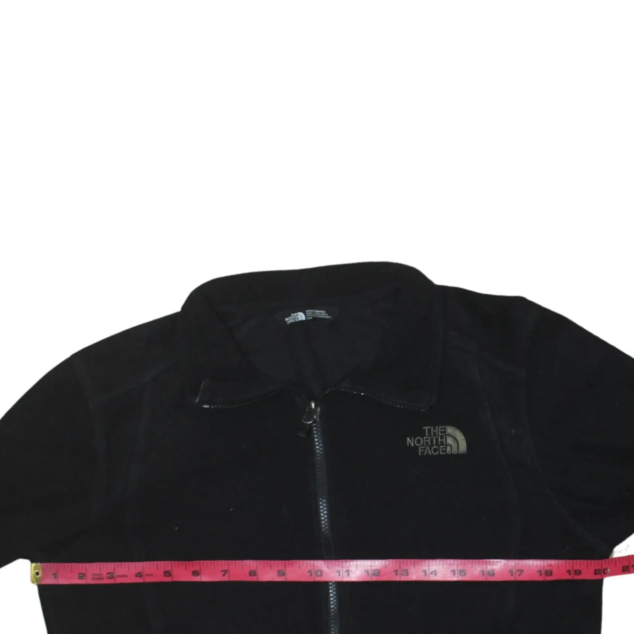 The North Face Black Fleece Jacket Men's Small Full Zip Embroidered Chest Logo Outerwear sold by Vintage Club product image thumbnail 5