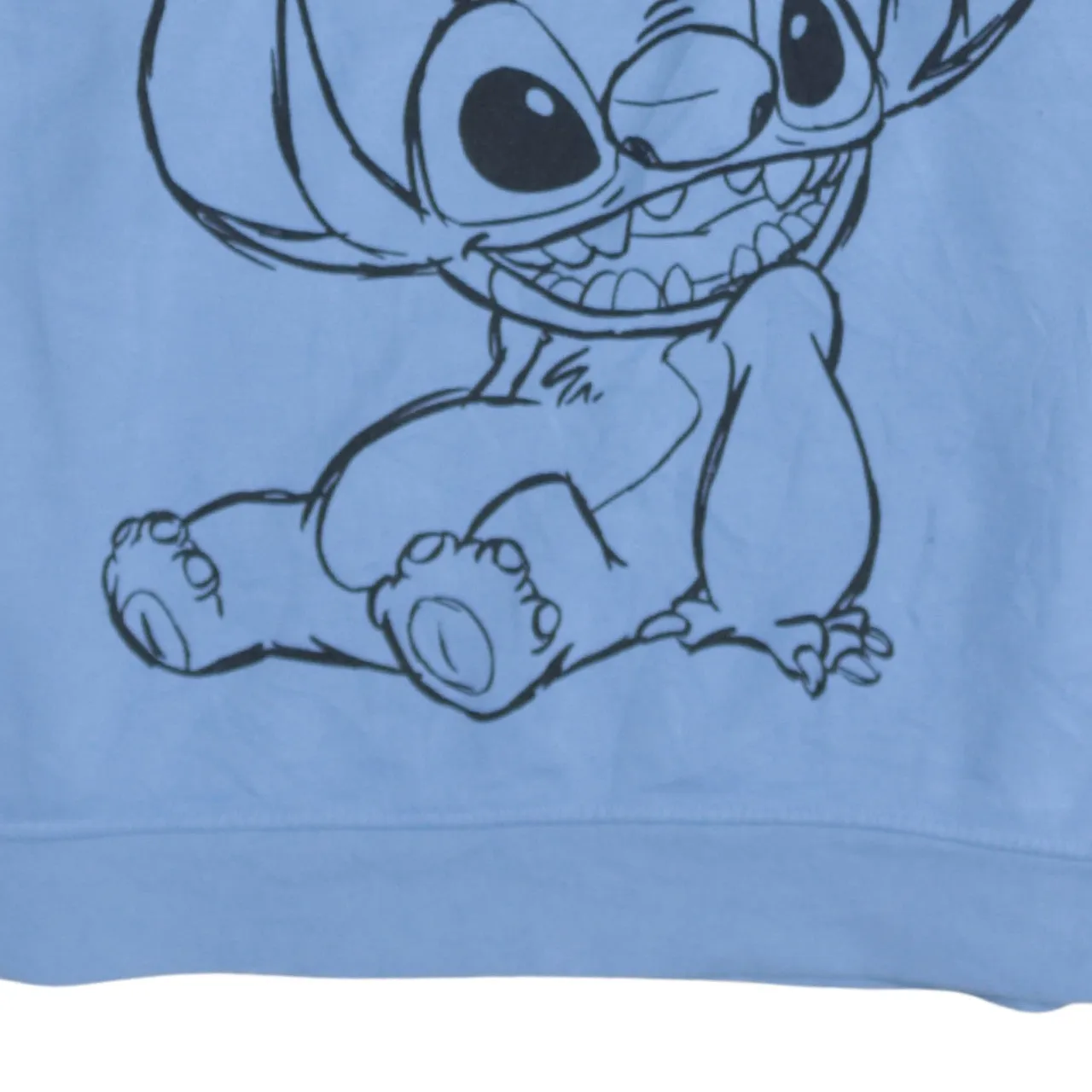Disney Blue Sweatshirt Women’s 2XL Printed Stitch Ohana Means Family Pullover Top sold by Vintage Club product image thumbnail 4