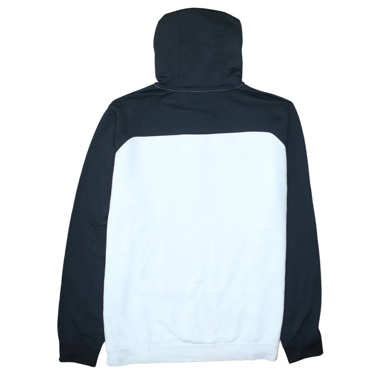 Nike Black White Hoodie Men's XLarge Printed Logo Front Pouch Colour Block Pullover Sweatshirt sold by Vintage Club product image thumbnail 2