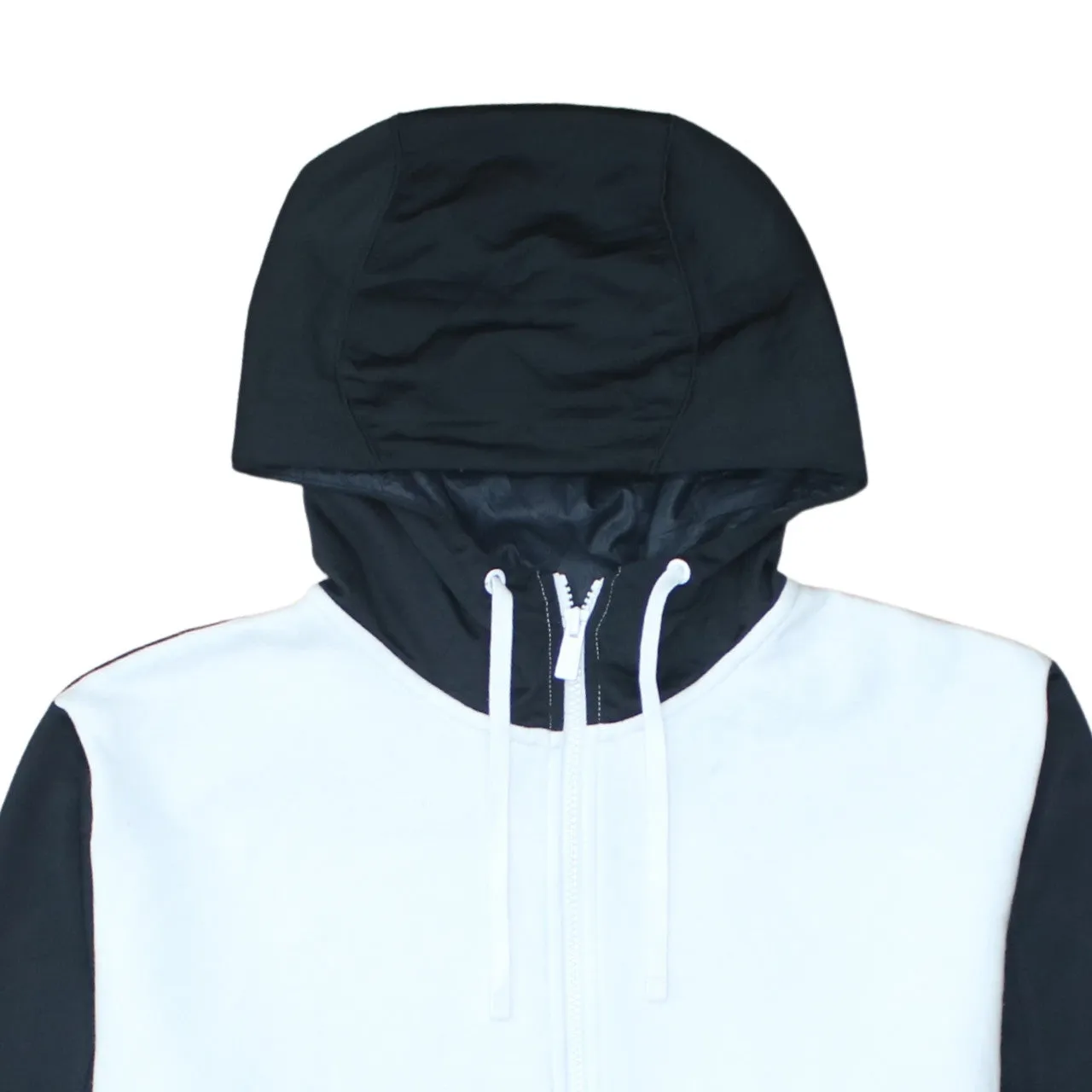 Nike Black White Hoodie Men's XLarge Printed Logo Front Pouch Colour Block Pullover Sweatshirt sold by Vintage Club product image thumbnail 3