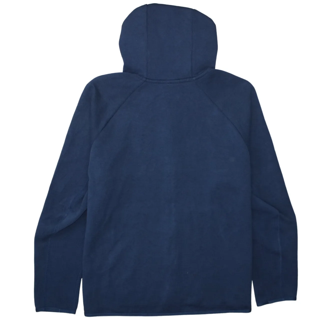 Nike Navy Blue Full Zip Hoodie Men's Large Embroidered Swoosh Split Pouch Pockets Sweatshirt sold by Vintage Club product image thumbnail 2