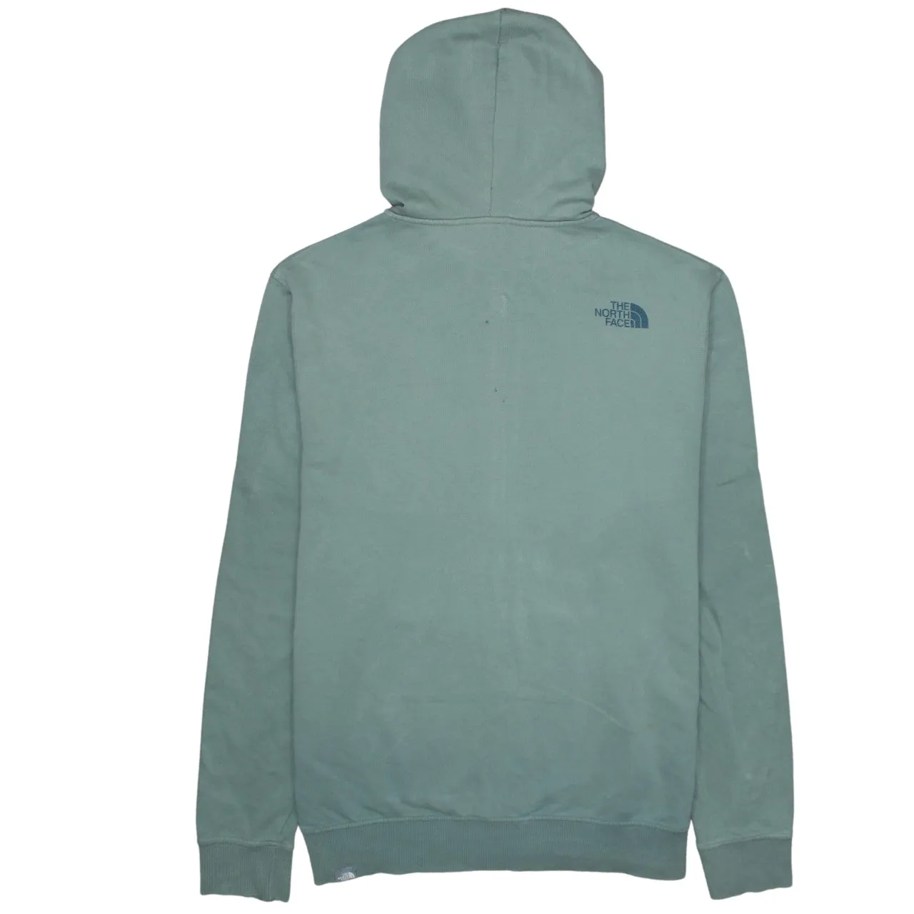 The North Face Sage Green Zip Hoodie Men's Large Embroidered Logo Drawstring Pockets Sweatshirt sold by Vintage Club product image thumbnail 2