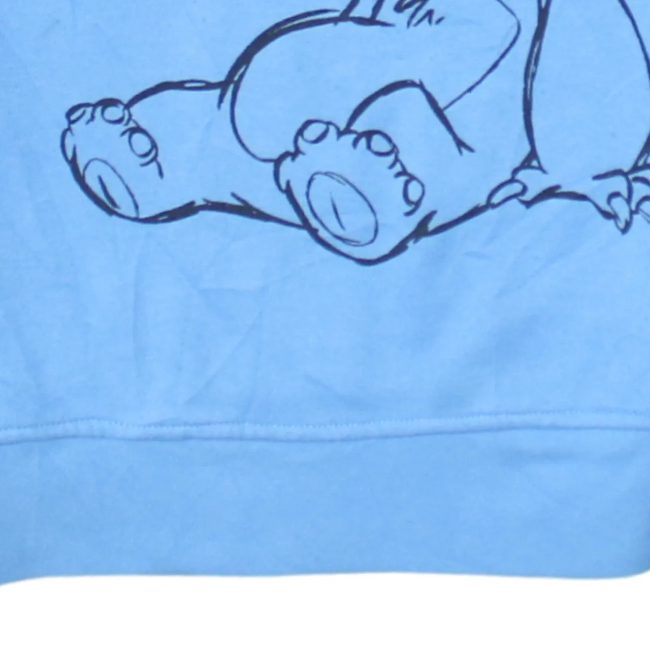 Disney Light Blue Sweatshirt Women’s XSmall Printed Stitch Graphic Ohana Means Family Pullover sold by Vintage Club product image thumbnail 4