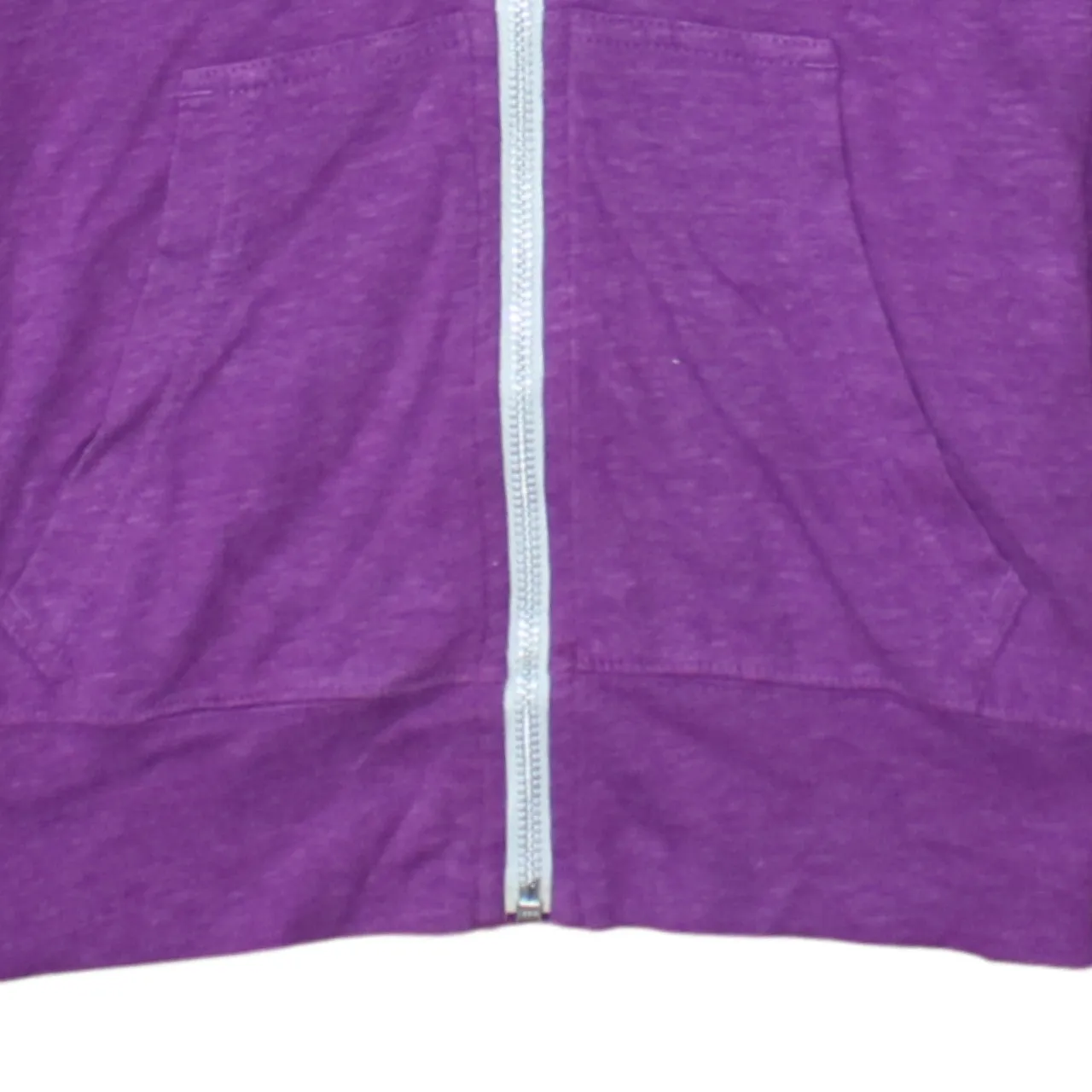 Nike Purple Full Zip Hoodie Women’s Small Embroidered Swoosh Drawstring Pockets Sweatshirt sold by Vintage Club product image thumbnail 4