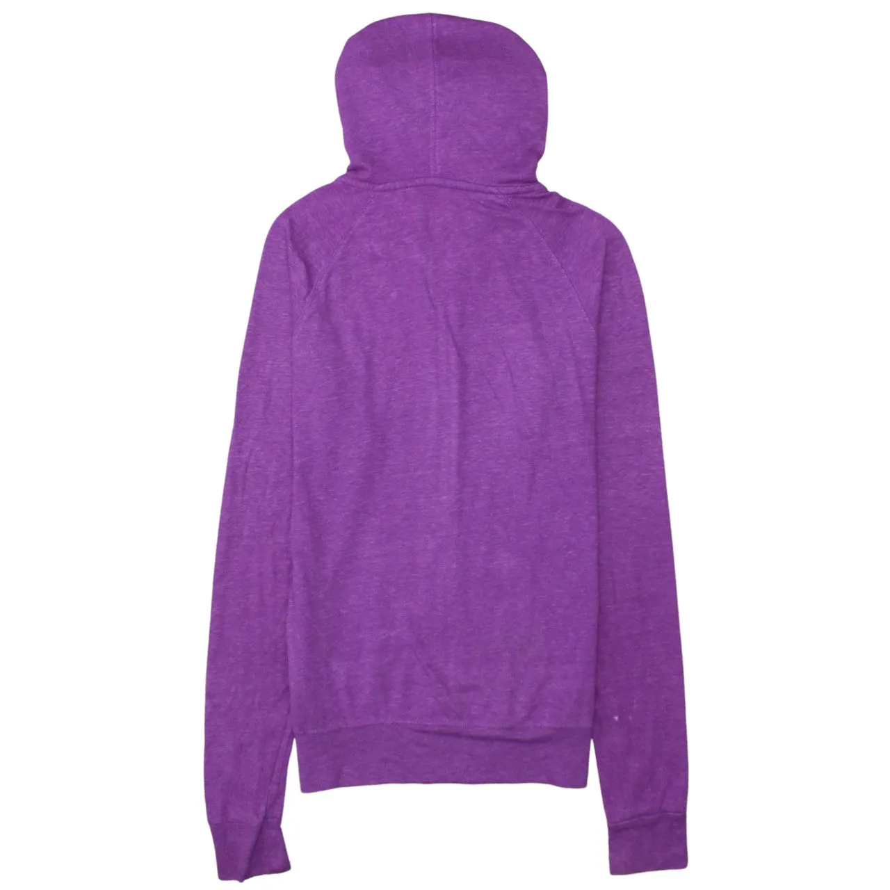 Nike Purple Full Zip Hoodie Women’s Small Embroidered Swoosh Drawstring Pockets Sweatshirt sold by Vintage Club product image thumbnail 2
