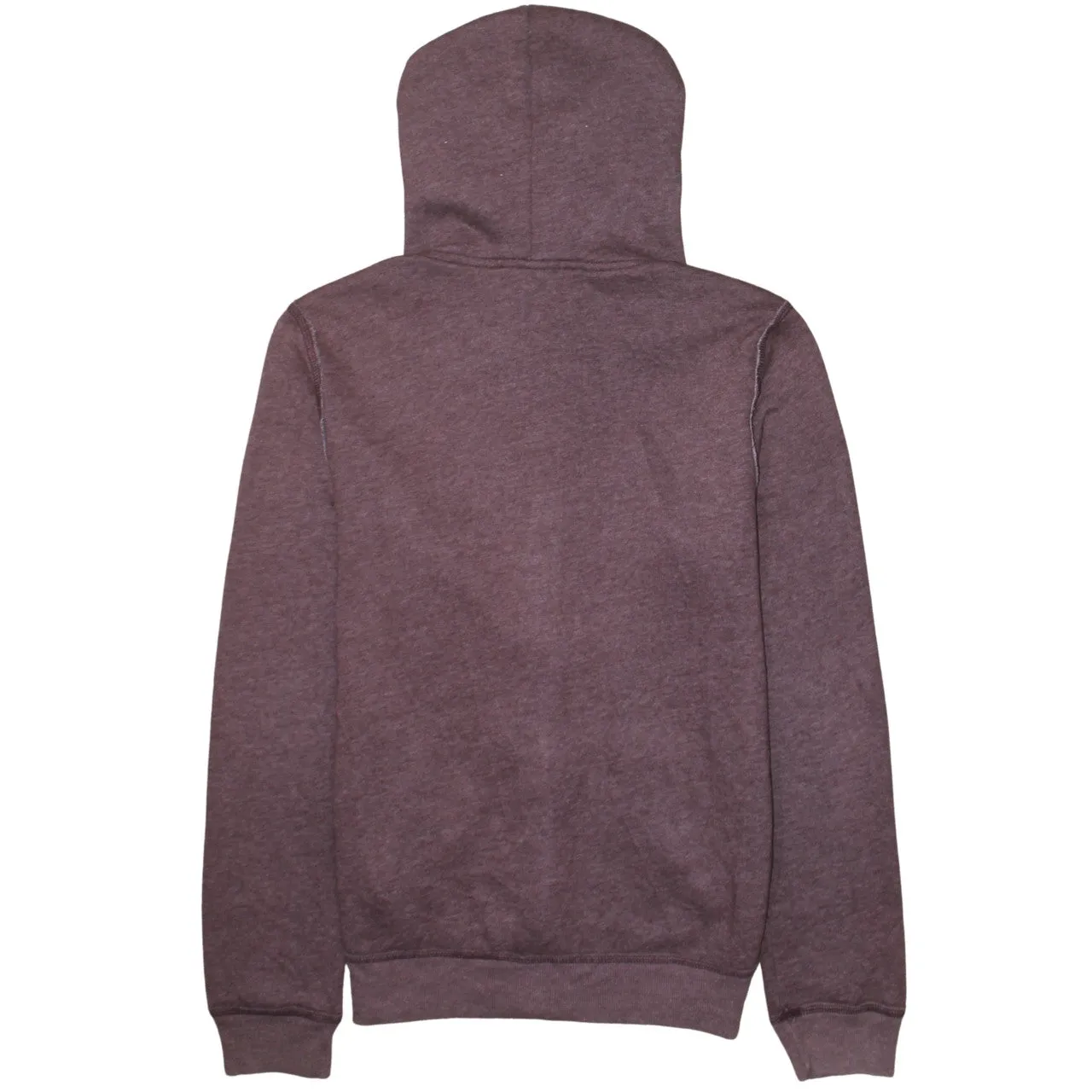 Hollister Burgundy Red Hoodie Men's Small Zip Up Embroidered Logo Front Pockets Sweatshirt sold by Vintage Club product image thumbnail 2