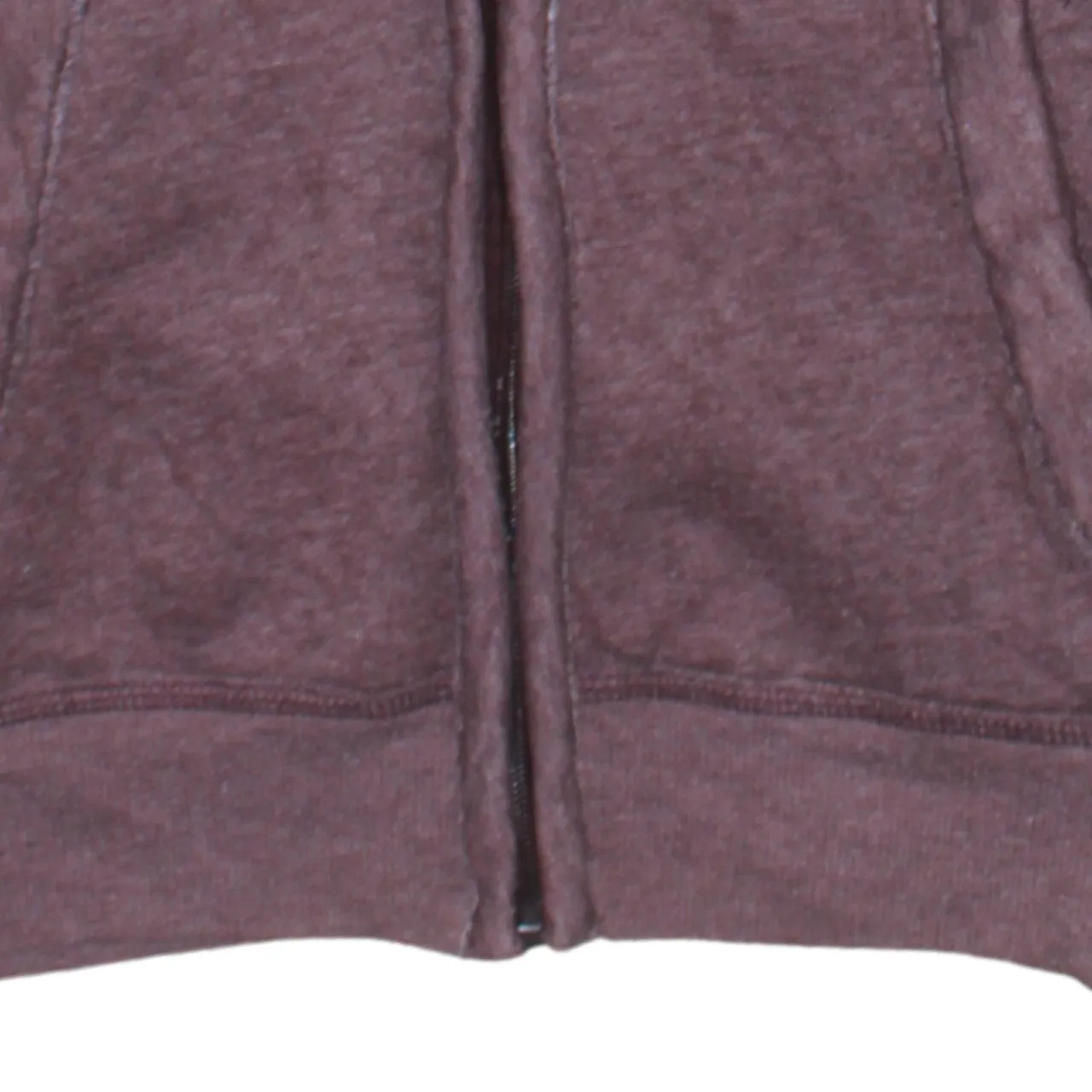 Hollister Burgundy Red Hoodie Men's Small Zip Up Embroidered Logo Front Pockets Sweatshirt sold by Vintage Club product image thumbnail 4