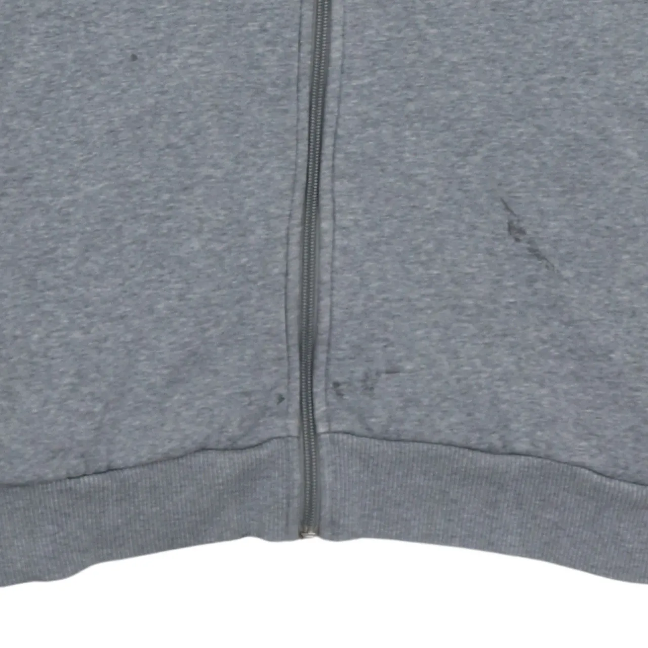 Nike Grey Full Zip Hoodie Men's Medium Embroidered Swoosh Fleece Lined Sweatshirt sold by Vintage Club product image thumbnail 4