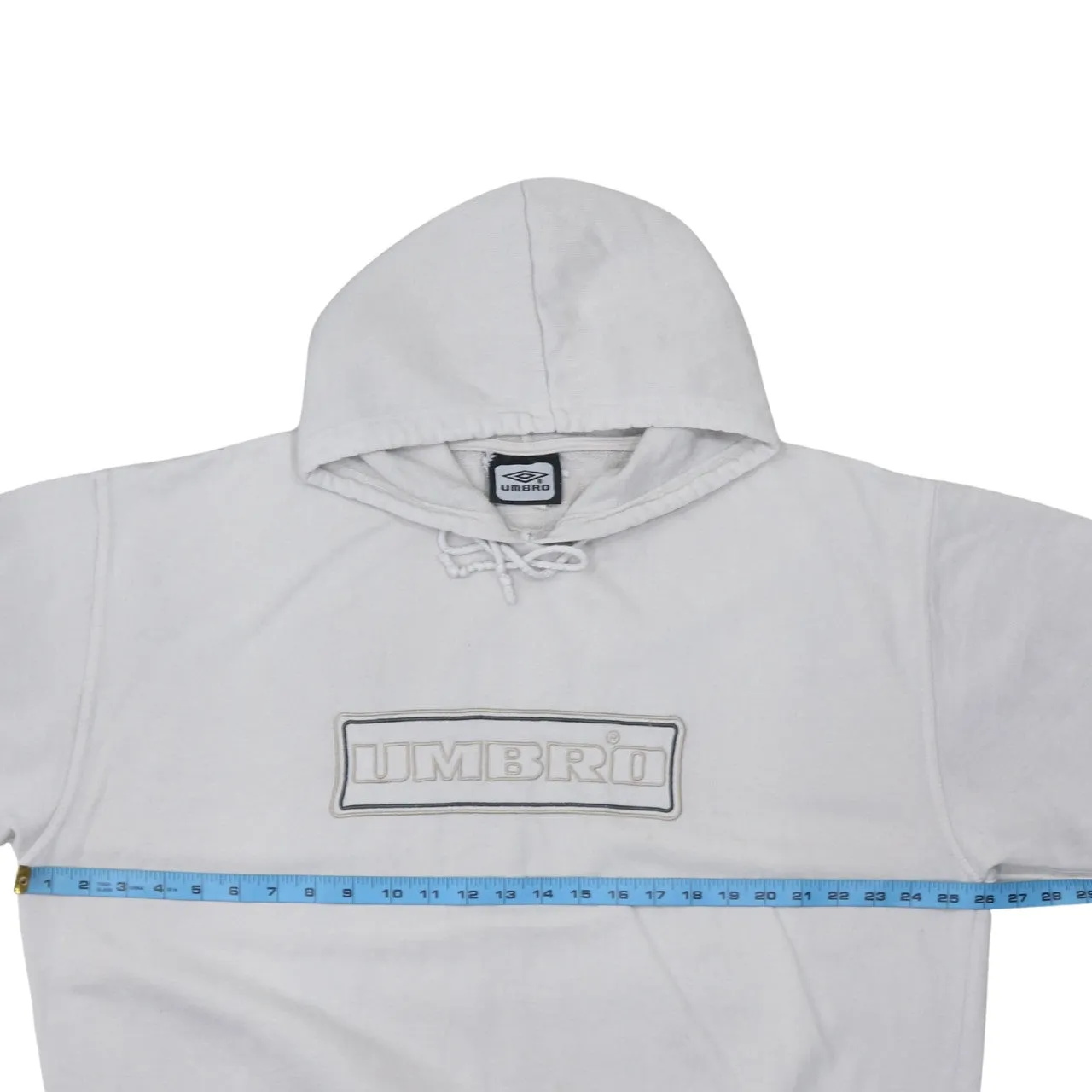 Umbro White Hoodie Women's XXLarge Embroidered Chest Logo Drawstring Hood Pullover Sweatshirt sold by Vintage Club product image thumbnail 5