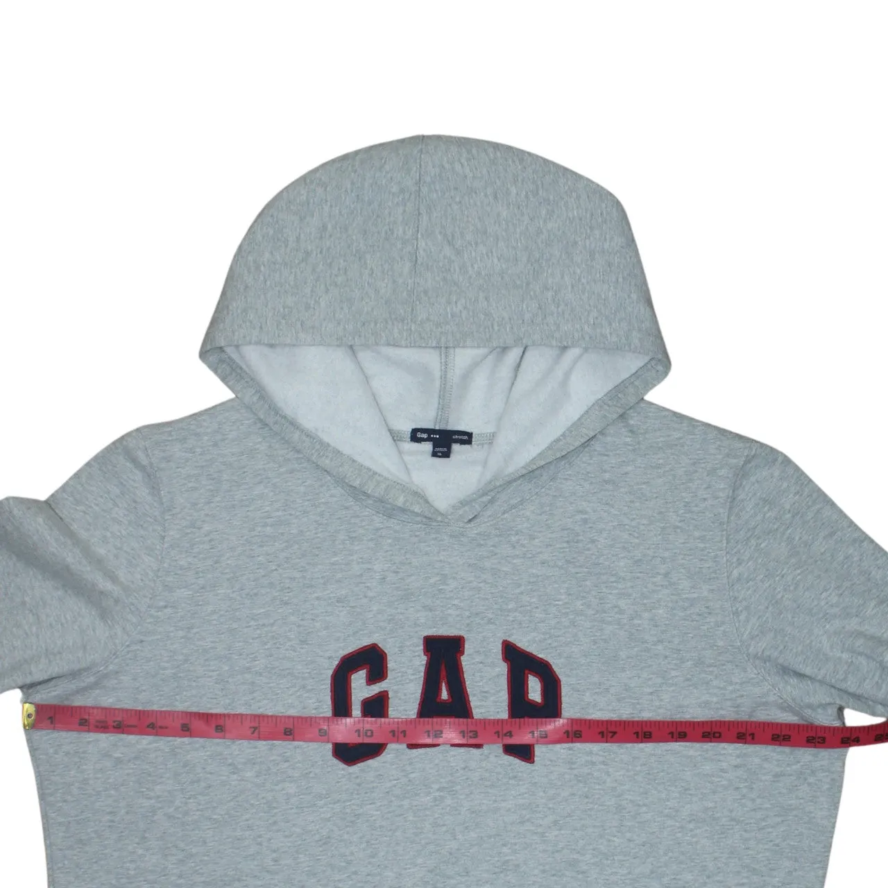 Gap Grey Hoodie Women’s XLarge Embroidered Logo Front Pouch Pocket Fleece Pullover Sweatshirt sold by Vintage Club product image thumbnail 5