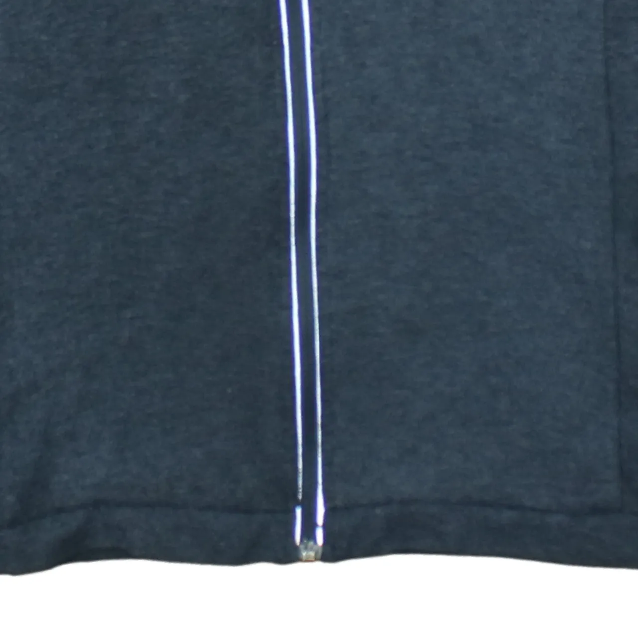 Adidas Dark Grey Black Hoodie Women’s Large Full Zip Trefoil Printed Logo Pockets Jacket sold by Vintage Club product image thumbnail 4