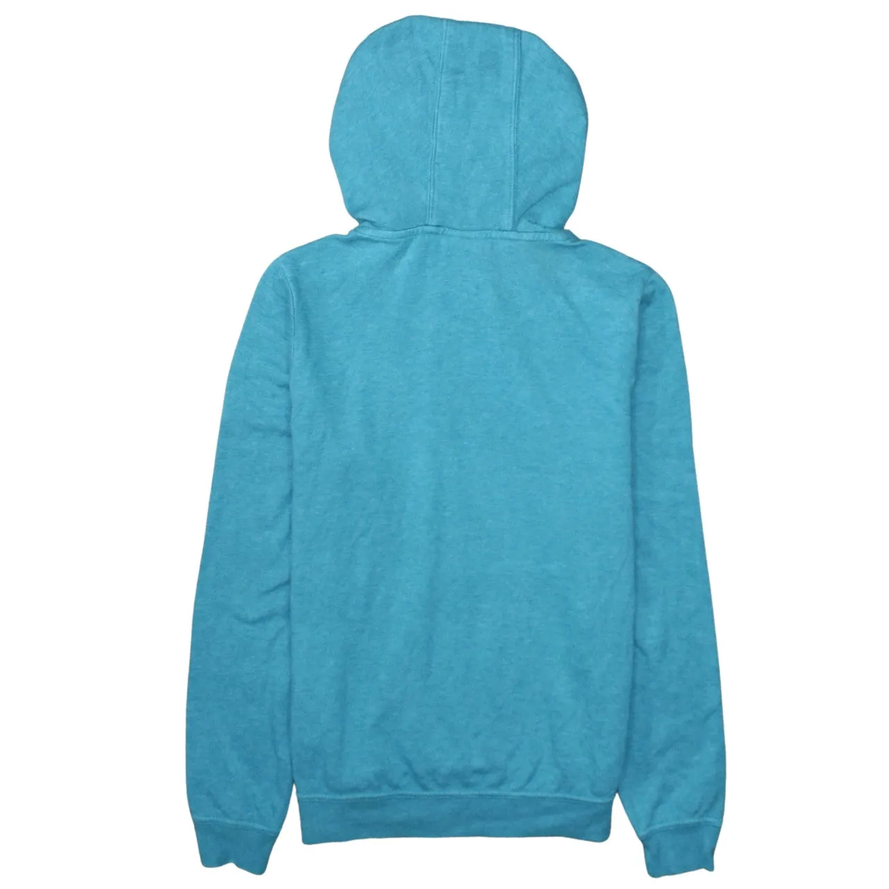 Nike Teal Blue Hoodie Men's XSmall Printed Swoosh Logo Drawstring Pullover Sweatshirt sold by Vintage Club product image thumbnail 2
