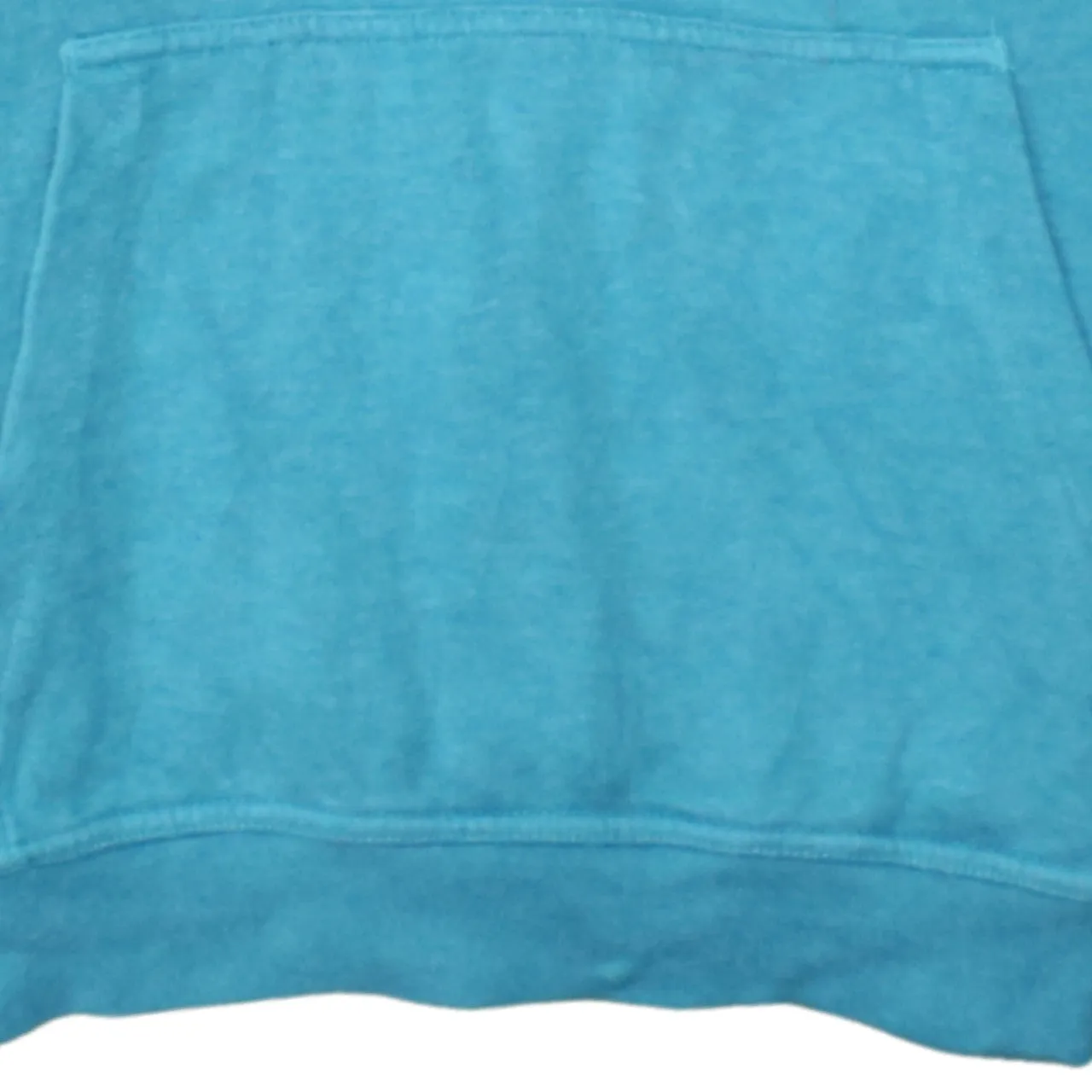 Nike Teal Blue Hoodie Men's XSmall Printed Swoosh Logo Drawstring Pullover Sweatshirt sold by Vintage Club product image thumbnail 4