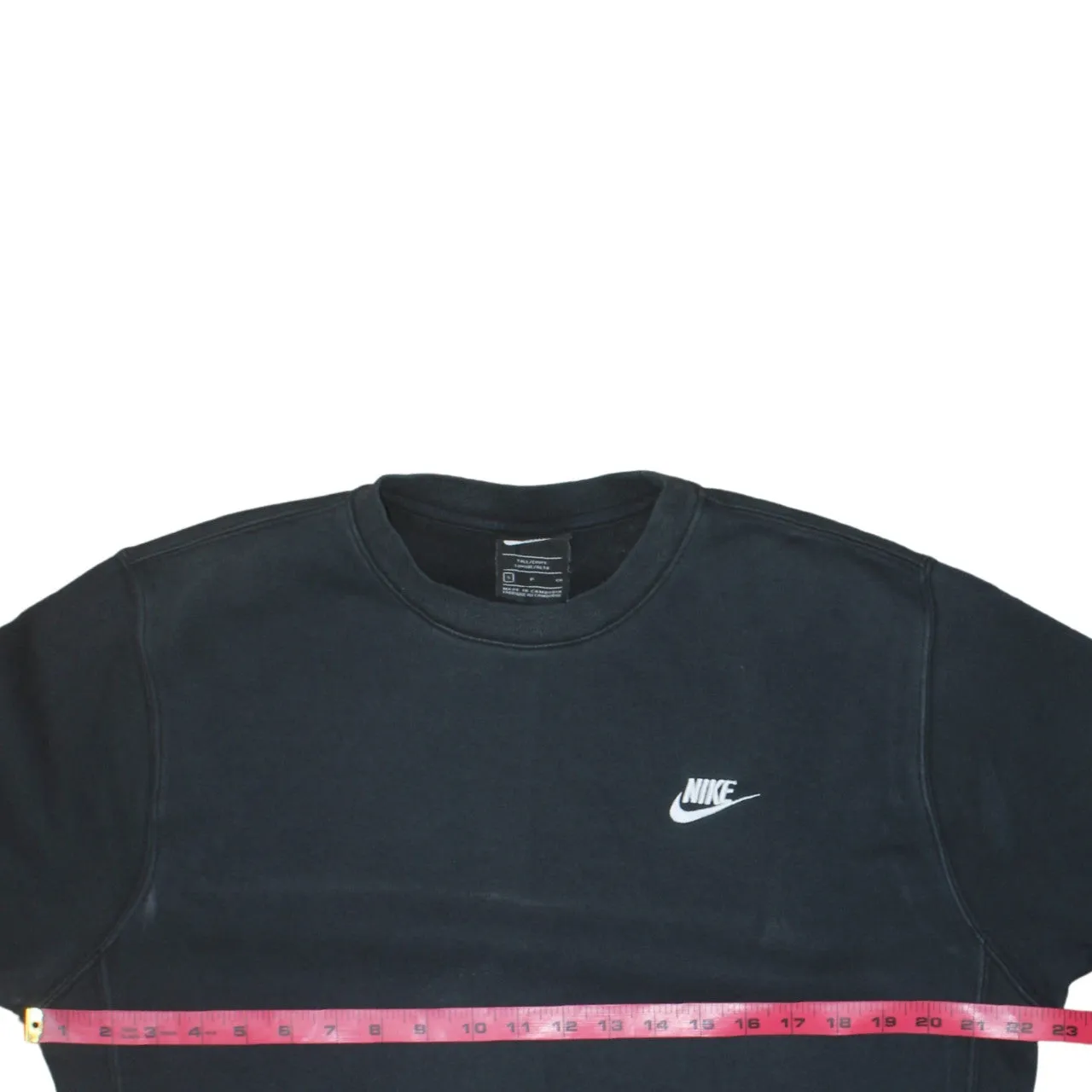 Nike Black Crewneck Sweatshirt Men's Small Embroidered Swoosh Logo Pullover Jumper sold by Vintage Club product image thumbnail 5