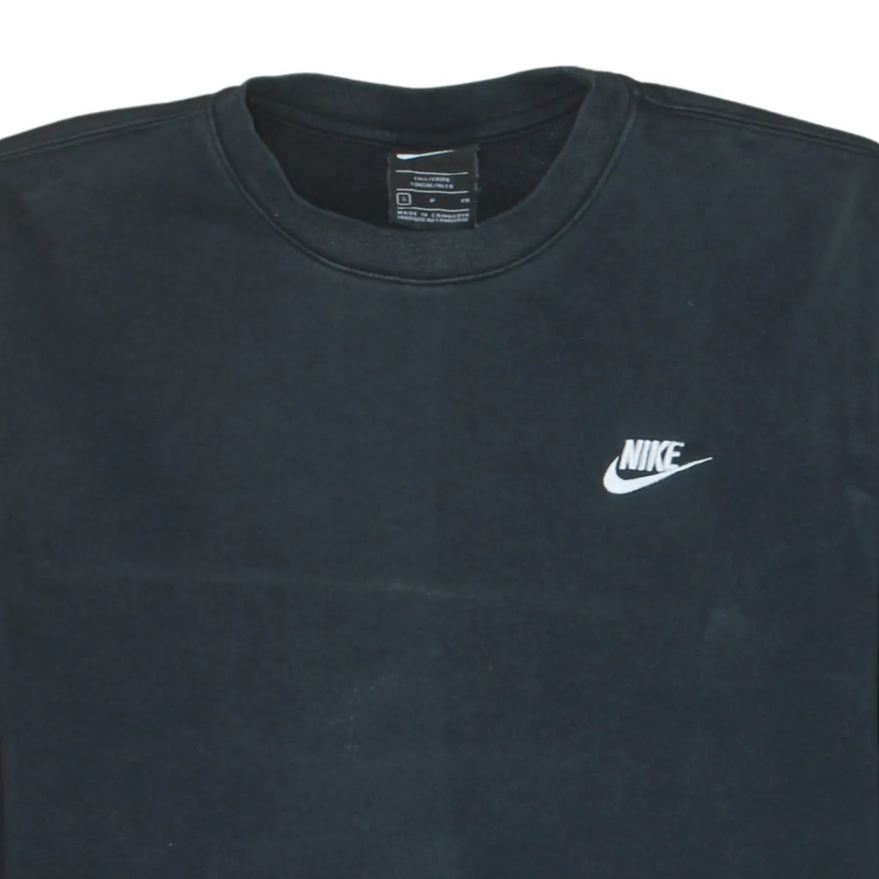 Nike Black Crewneck Sweatshirt Men's Small Embroidered Swoosh Logo Pullover Jumper sold by Vintage Club product image thumbnail 3