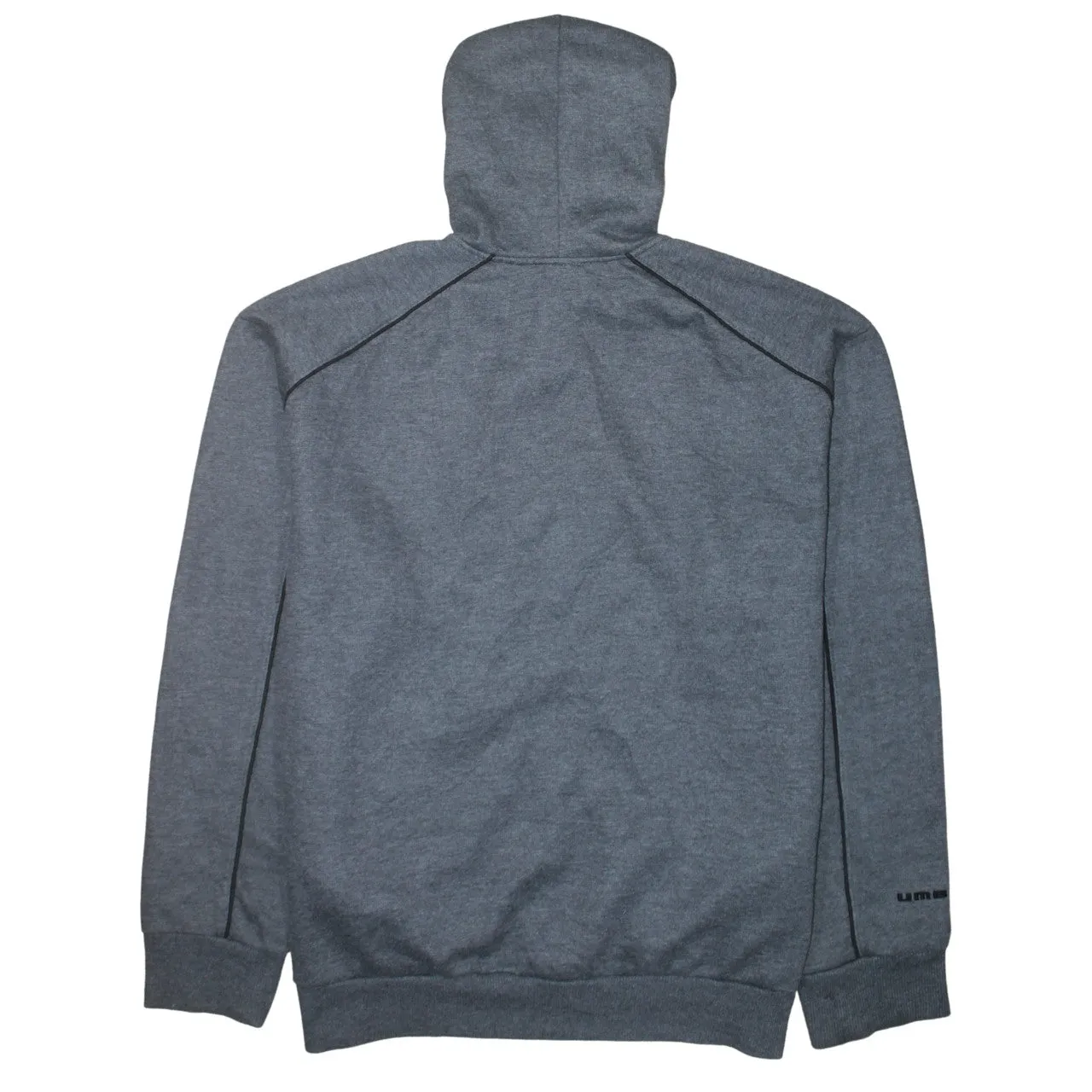 Umbro Dark Grey Zip Hoodie Men's XLarge Embroidered Logo Split Kangaroo Pockets Sweatshirt sold by Vintage Club product image thumbnail 2