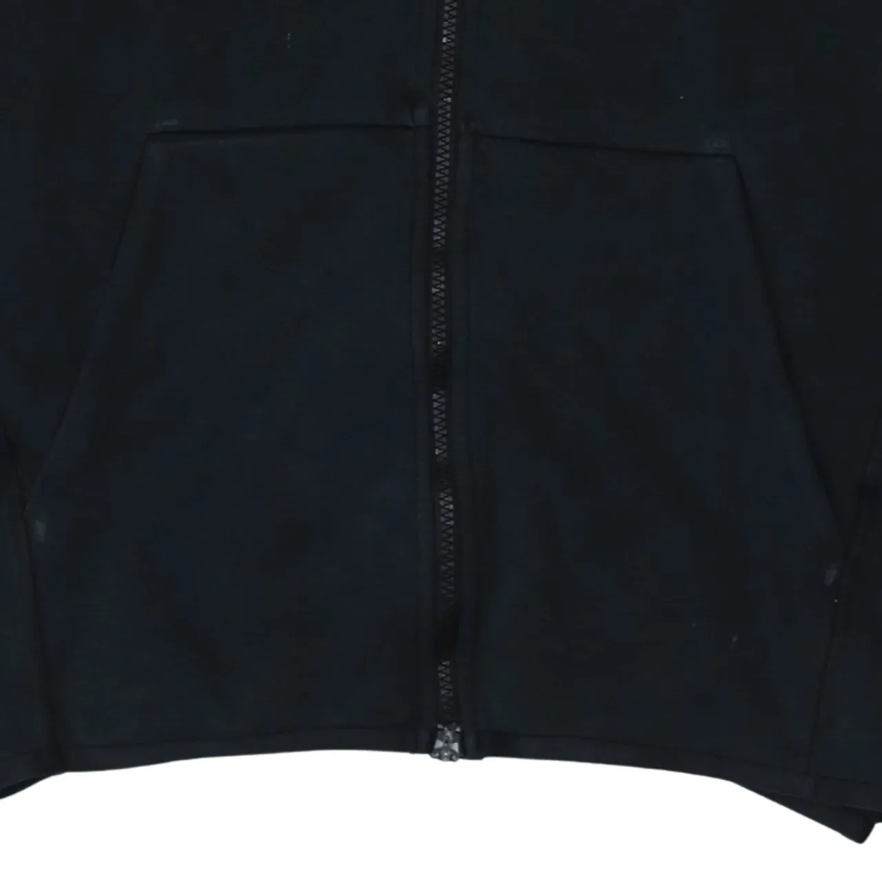 Nike Black Full Zip Hoodie Men's Medium Embroidered Swoosh Split Pockets Casual Sweatshirt sold by Vintage Club product image thumbnail 4