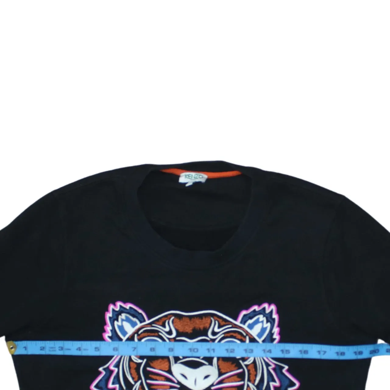 Kenzo Black Tiger Sweatshirt Women's Large Embroidered Logo Crewneck Pullover Jumper sold by Vintage Club product image thumbnail 5