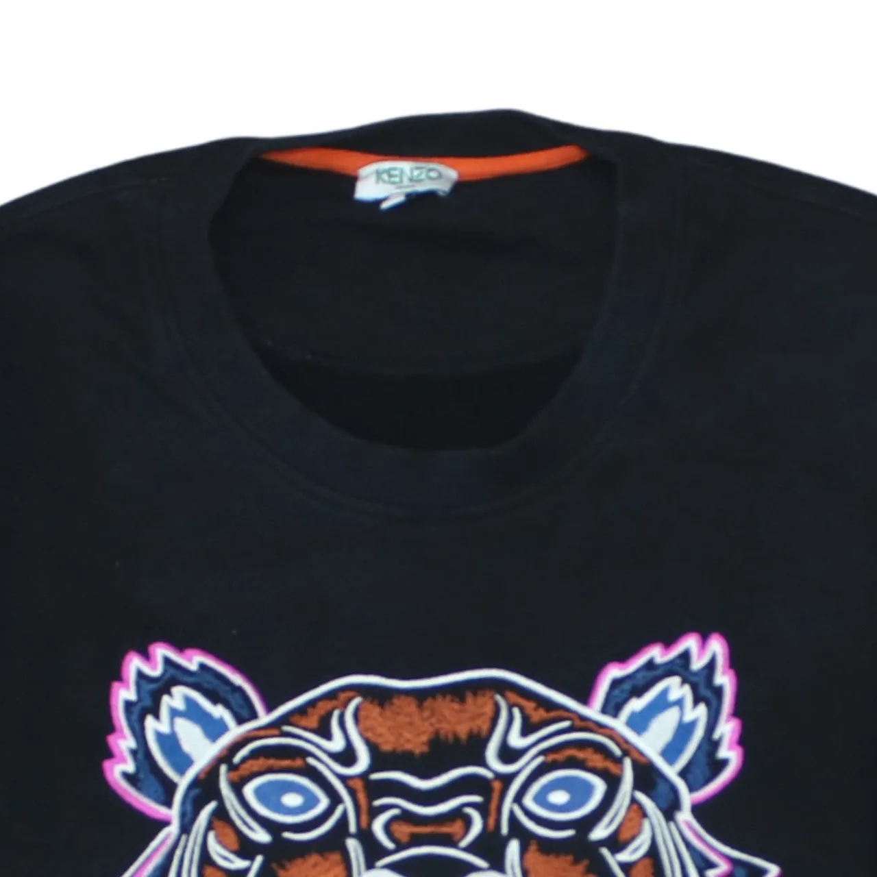 Kenzo Black Tiger Sweatshirt Women's Large Embroidered Logo Crewneck Pullover Jumper sold by Vintage Club product image thumbnail 3