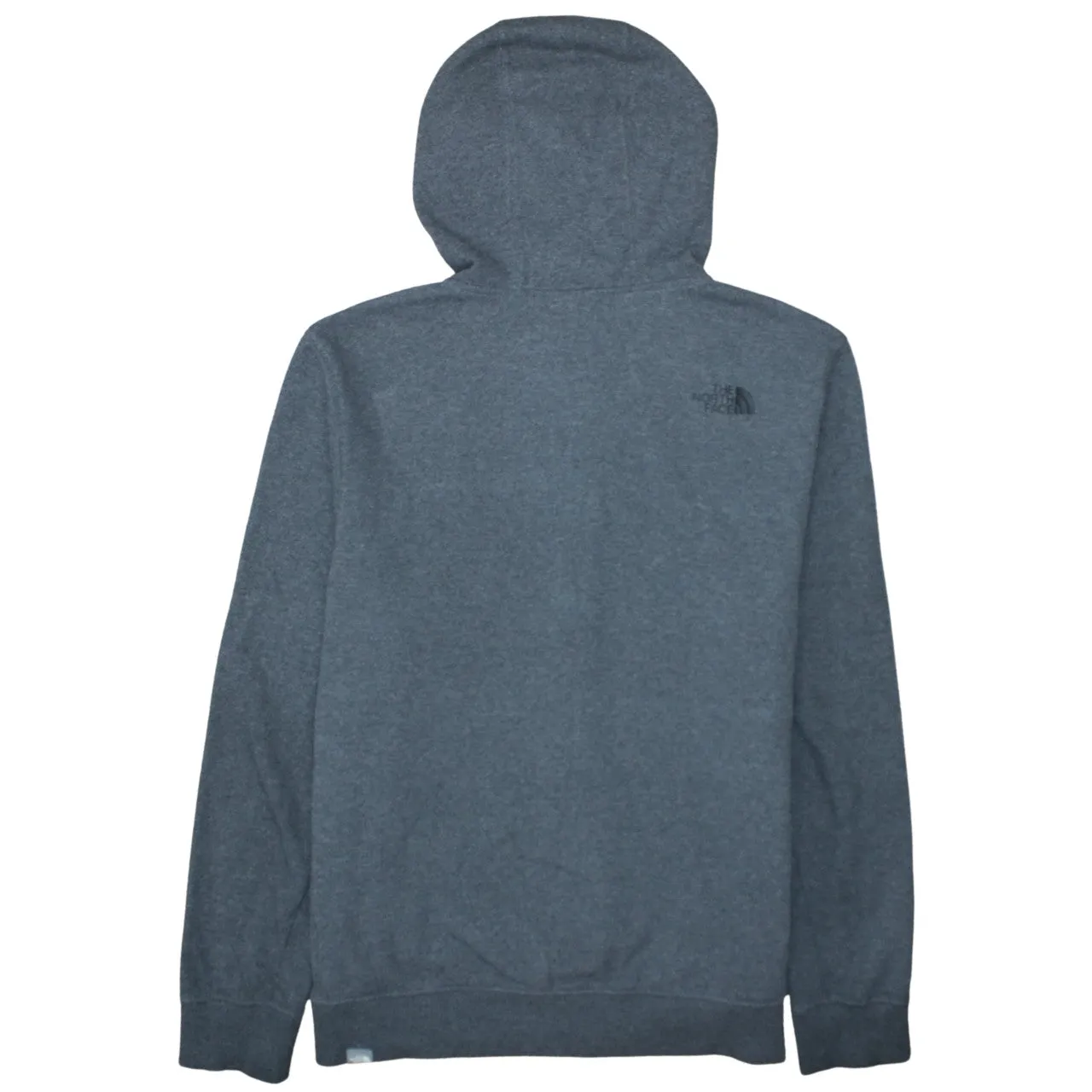 The North Face Dark Grey Hoodie Men's Large Full Zip Embroidered Logo Fleece Lined Top sold by Vintage Club product image thumbnail 2