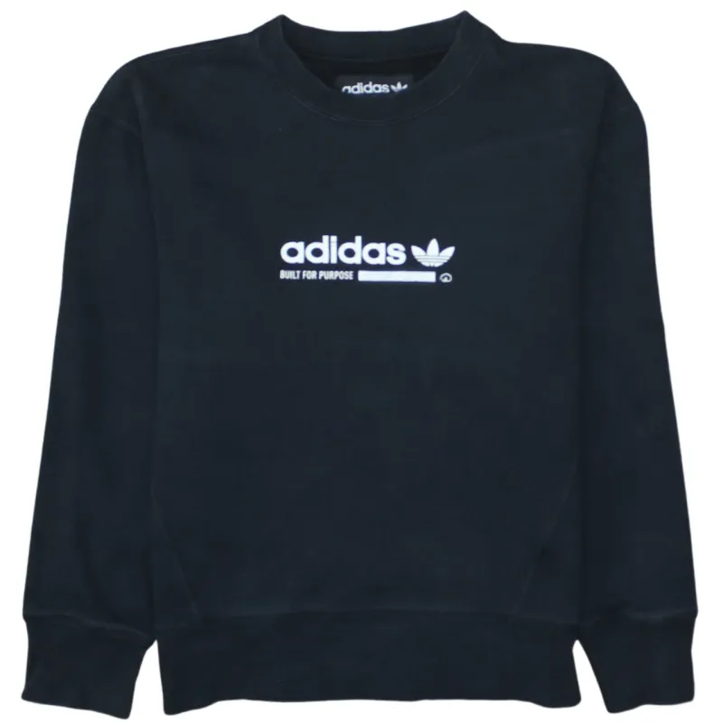 Adidas Black Sweatshirt Men's XSmall Printed Trefoil Logo Built For Purpose Pullover Top sold by Vintage Club