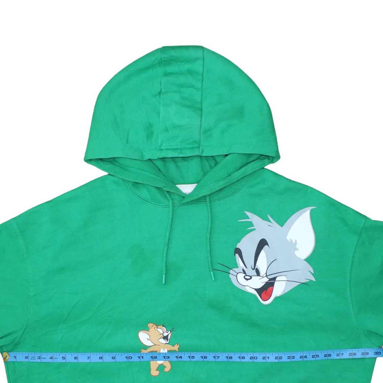 Primark Green Tom And Jerry Hoodie Women’s XLarge Printed Graphic Sleeve Logo Pullover Sweatshirt sold by Vintage Club product image thumbnail 5