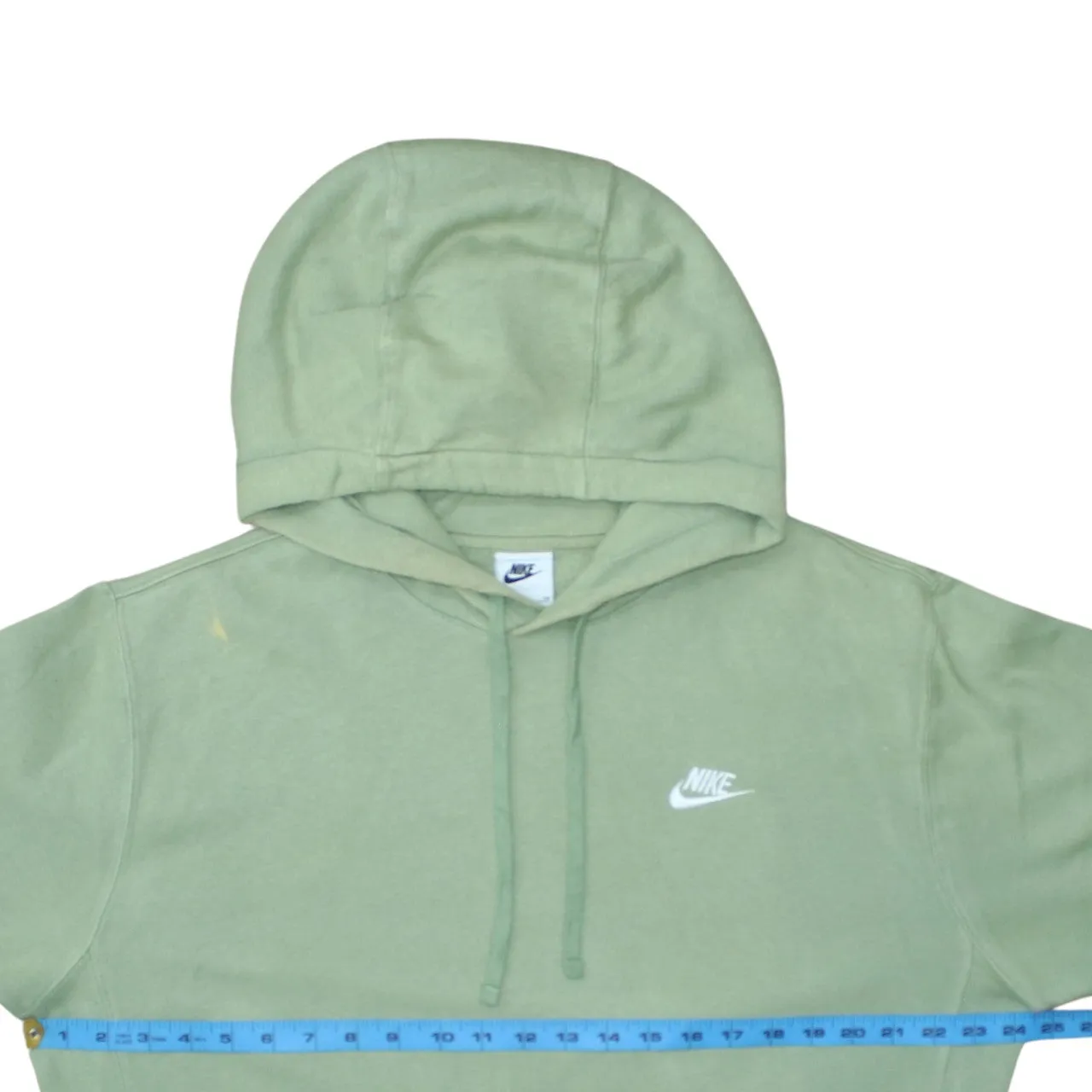 Nike Sage Green Hoodie Men's Small Embroidered Swoosh Logo Front Pocket Pullover Sweatshirt sold by Vintage Club product image thumbnail 5