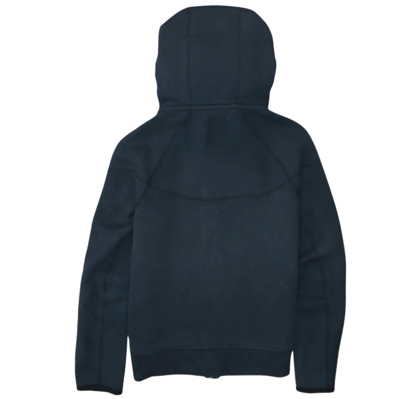 Nike Black Full Zip Hoodie Women’s Medium Embroidered Swoosh Zip Pockets Fleece Jacket sold by Vintage Club product image thumbnail 2