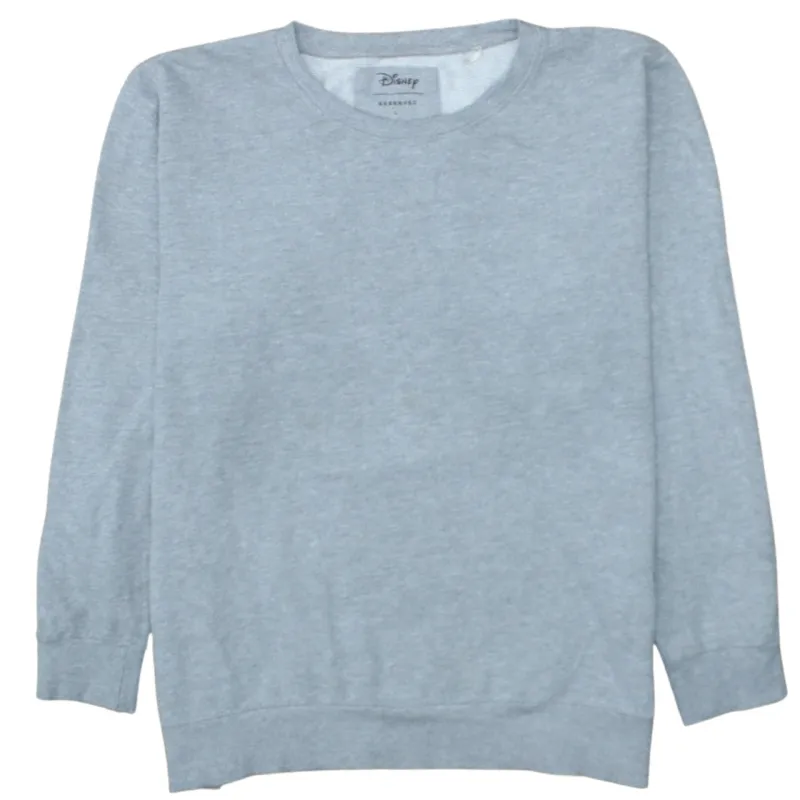 Disney Grey Sweatshirt Women's Large Printed Mickey Mouse Back Graphic Pullover Top sold by Vintage Club