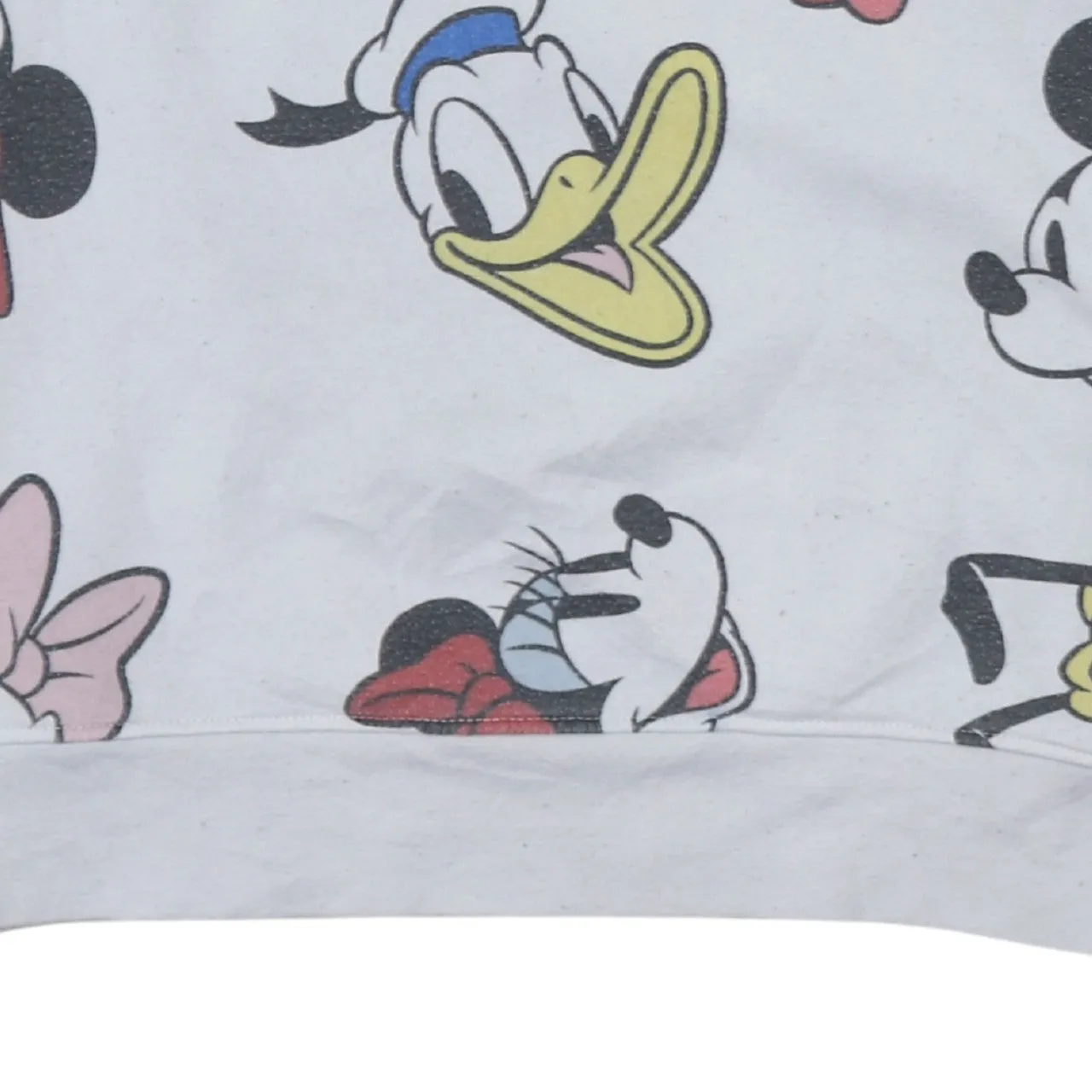 Disney Grey Sweatshirt Women's Large All Over Mickey Mouse Donald Duck Printed Pullover Top sold by Vintage Club product image thumbnail 4