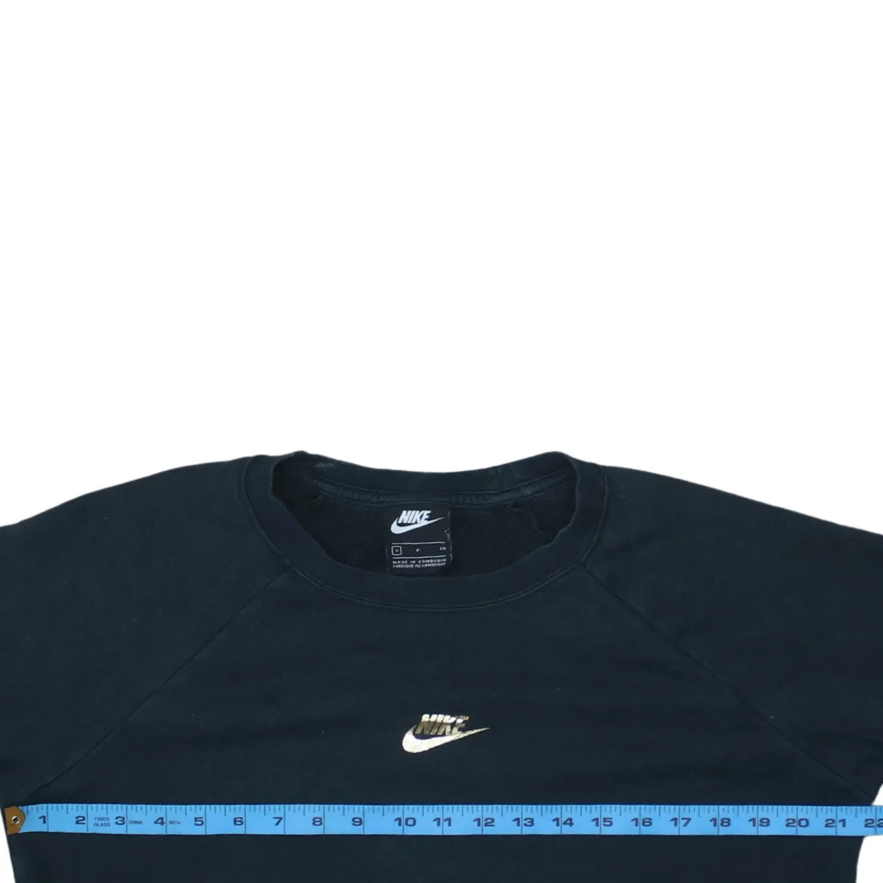 Nike Black Sweatshirt Men's Small Embroidered Chest Logo Graphic Sleeve Pullover Jumper sold by Vintage Club product image thumbnail 5