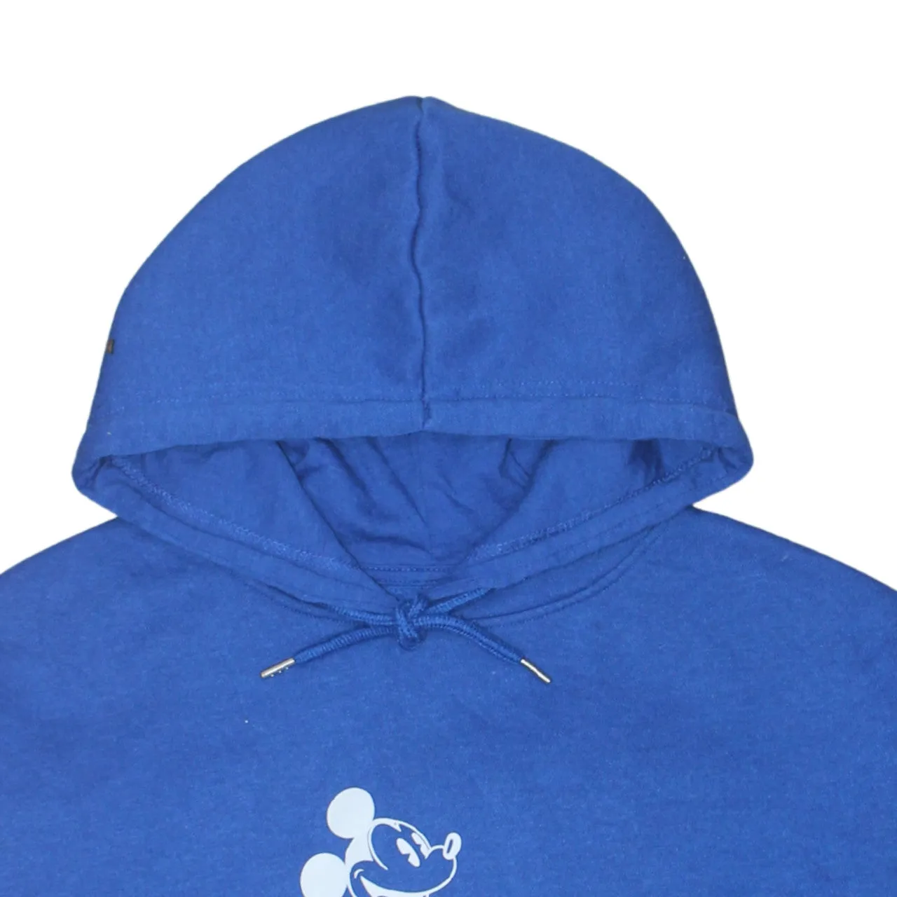 Disney Blue Hoodie Women’s Small Printed Mickey Graphic Slogan Back Pullover Sweatshirt sold by Vintage Club product image thumbnail 3