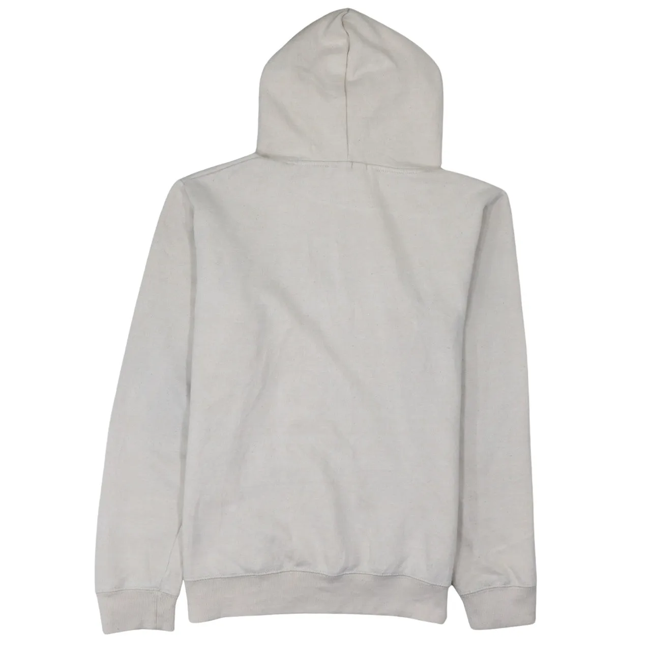 Nike Beige Cream Hoodie Men's Medium Printed Air Logo Front Pocket Pullover Sweatshirt sold by Vintage Club product image thumbnail 2