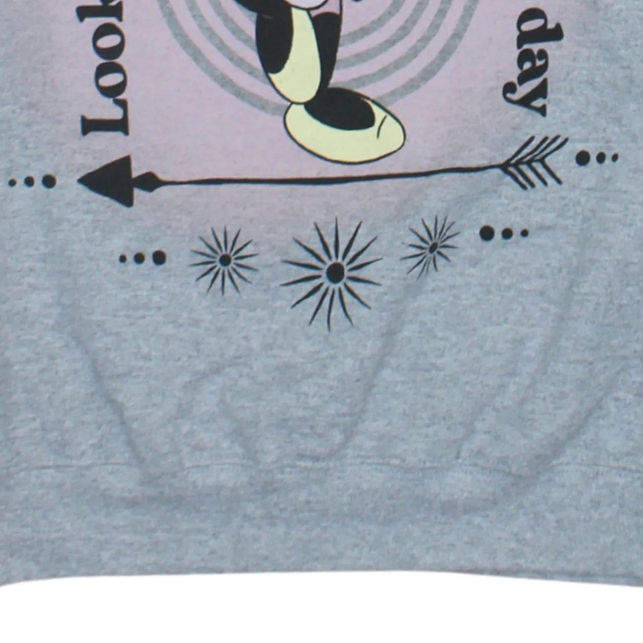 Disney Grey Sweatshirt Women's Small Minnie Mouse Printed Graphic Crewneck Pullover Fleece Top sold by Vintage Club product image thumbnail 4