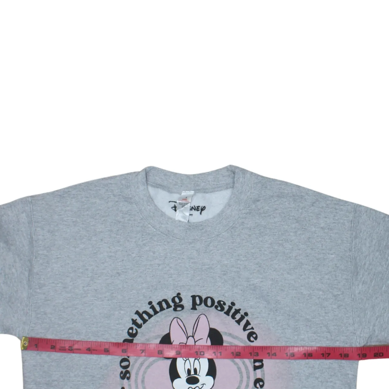 Disney Grey Sweatshirt Women's Small Minnie Mouse Printed Graphic Crewneck Pullover Fleece Top sold by Vintage Club product image thumbnail 5