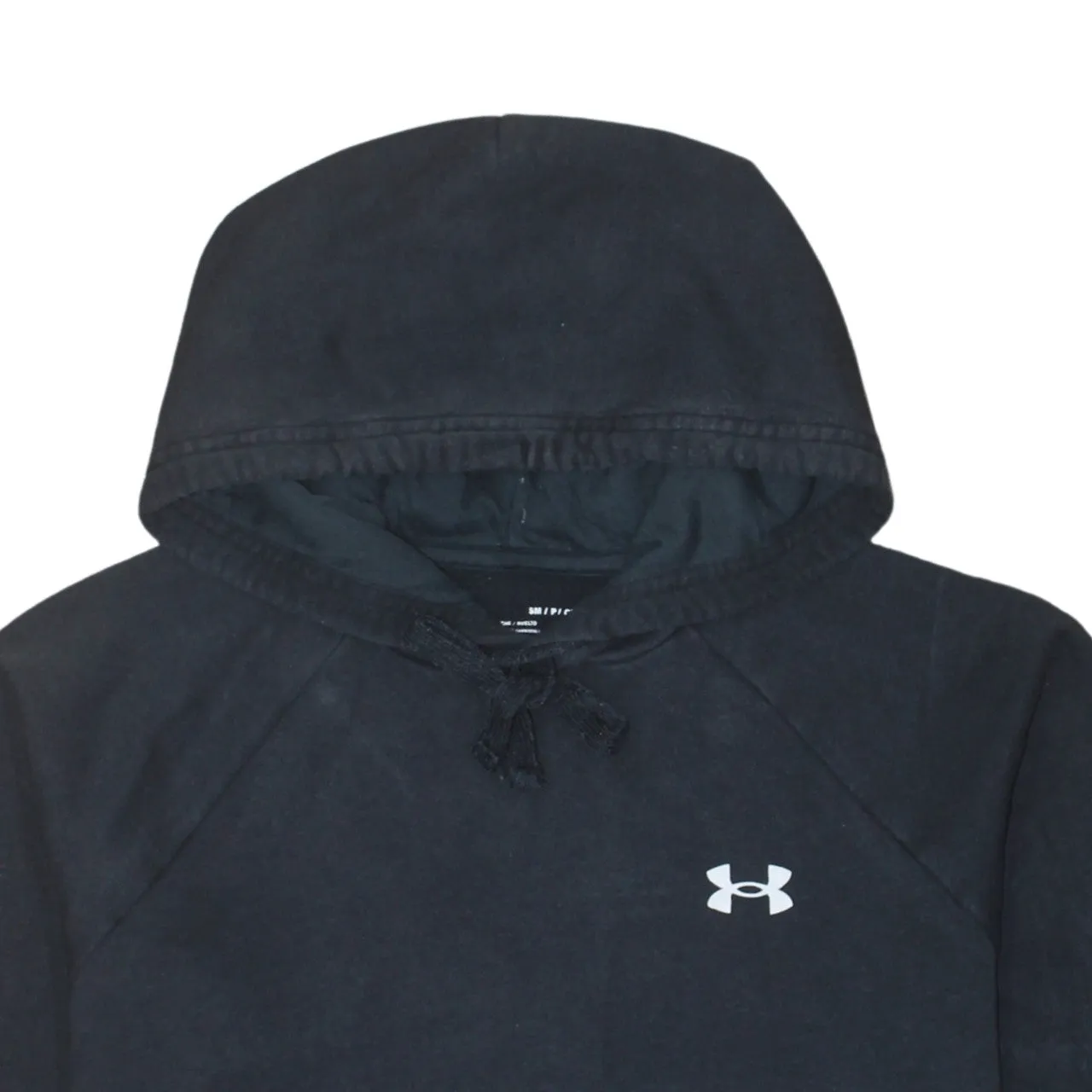 Under Armour Black Hoodie Men's Small Embroidered Chest Logo Front Pocket Pullover Sweatshirt sold by Vintage Club product image thumbnail 3