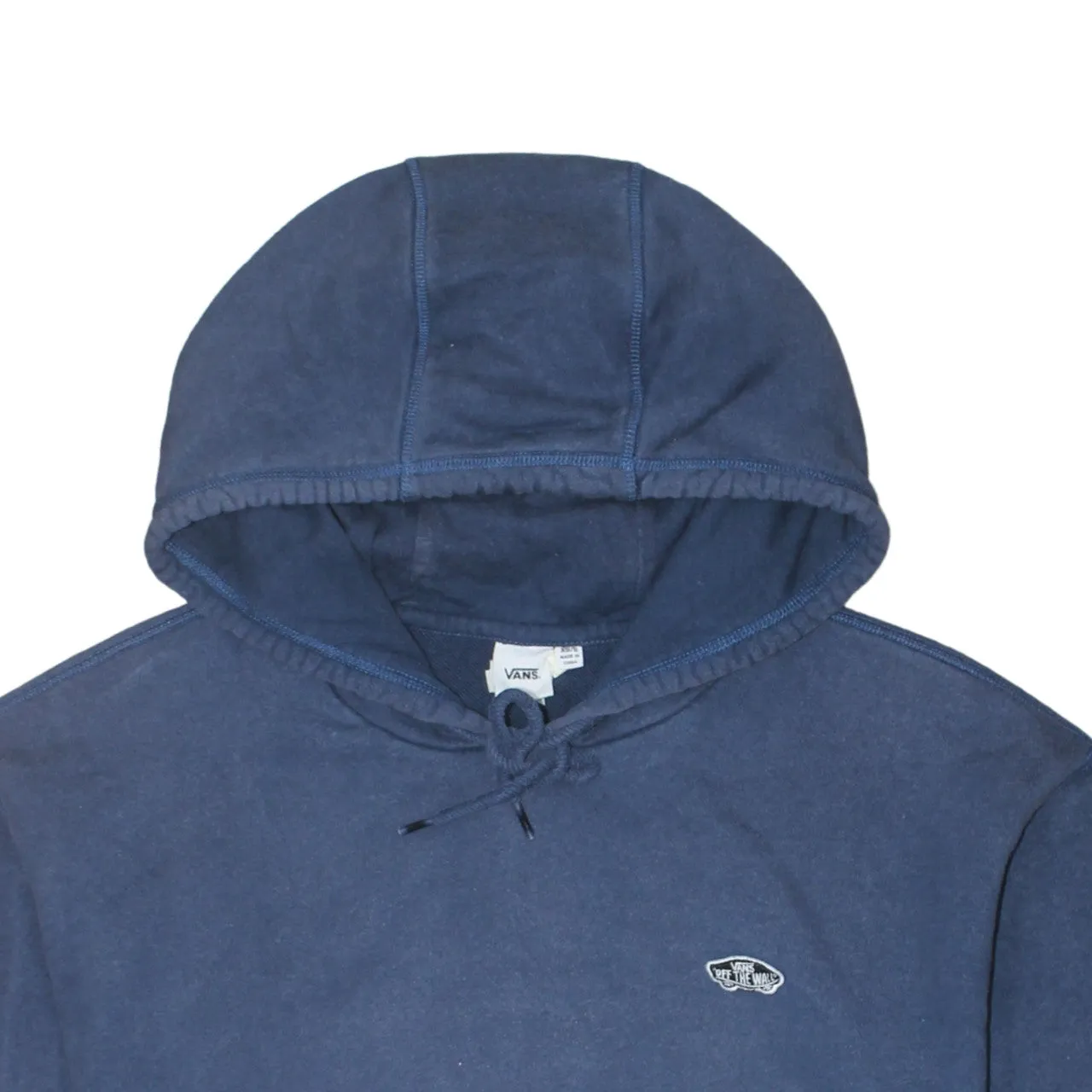 VANS Navy Blue Hoodie Men's XSmall Embroidered Chest Logo Front Pocket Pullover Sweatshirt sold by Vintage Club product image thumbnail 3