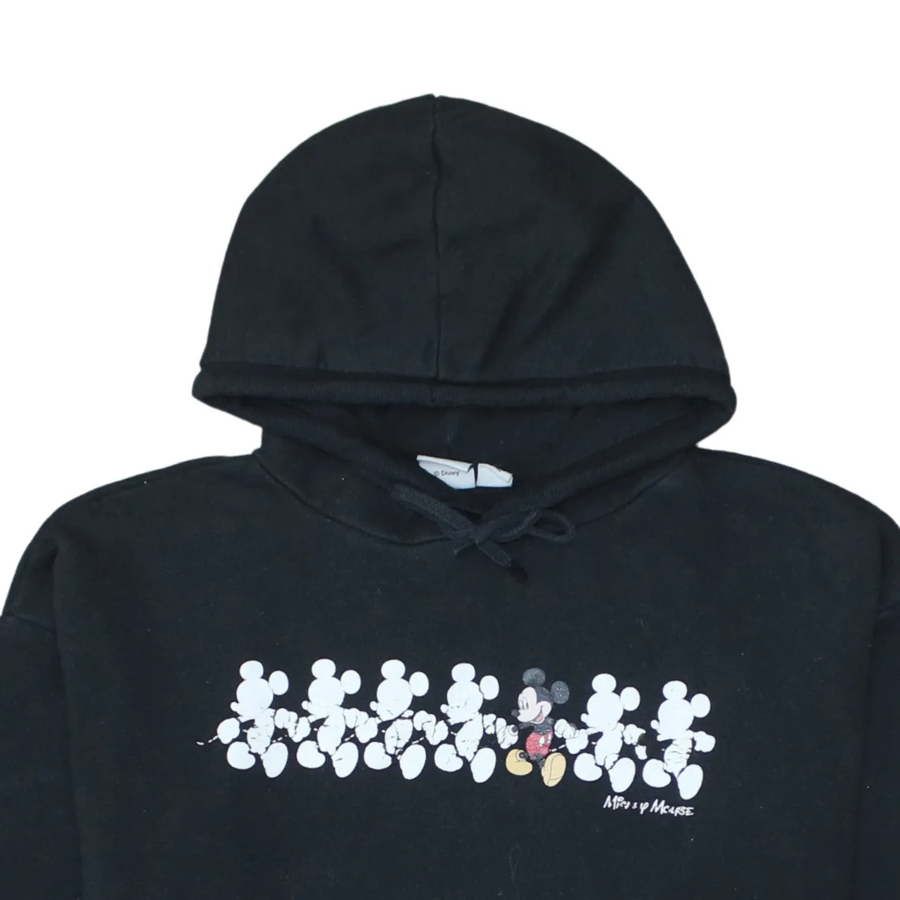 Disney Black Hoodie Women’s Small Printed Mickey Mouse Graphic Front Pocket Sweatshirt sold by Vintage Club product image thumbnail 3