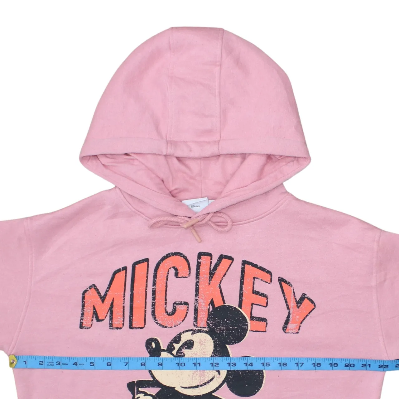 Disney Pink Hoodie Women’s Small Mickey Mouse Printed Graphic Pullover Sweatshirt sold by Vintage Club product image thumbnail 5