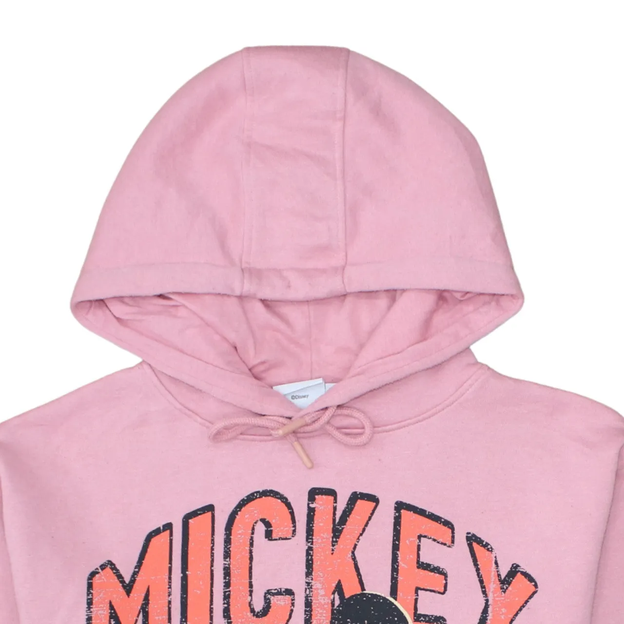 Disney Pink Hoodie Women’s Small Mickey Mouse Printed Graphic Pullover Sweatshirt sold by Vintage Club product image thumbnail 3