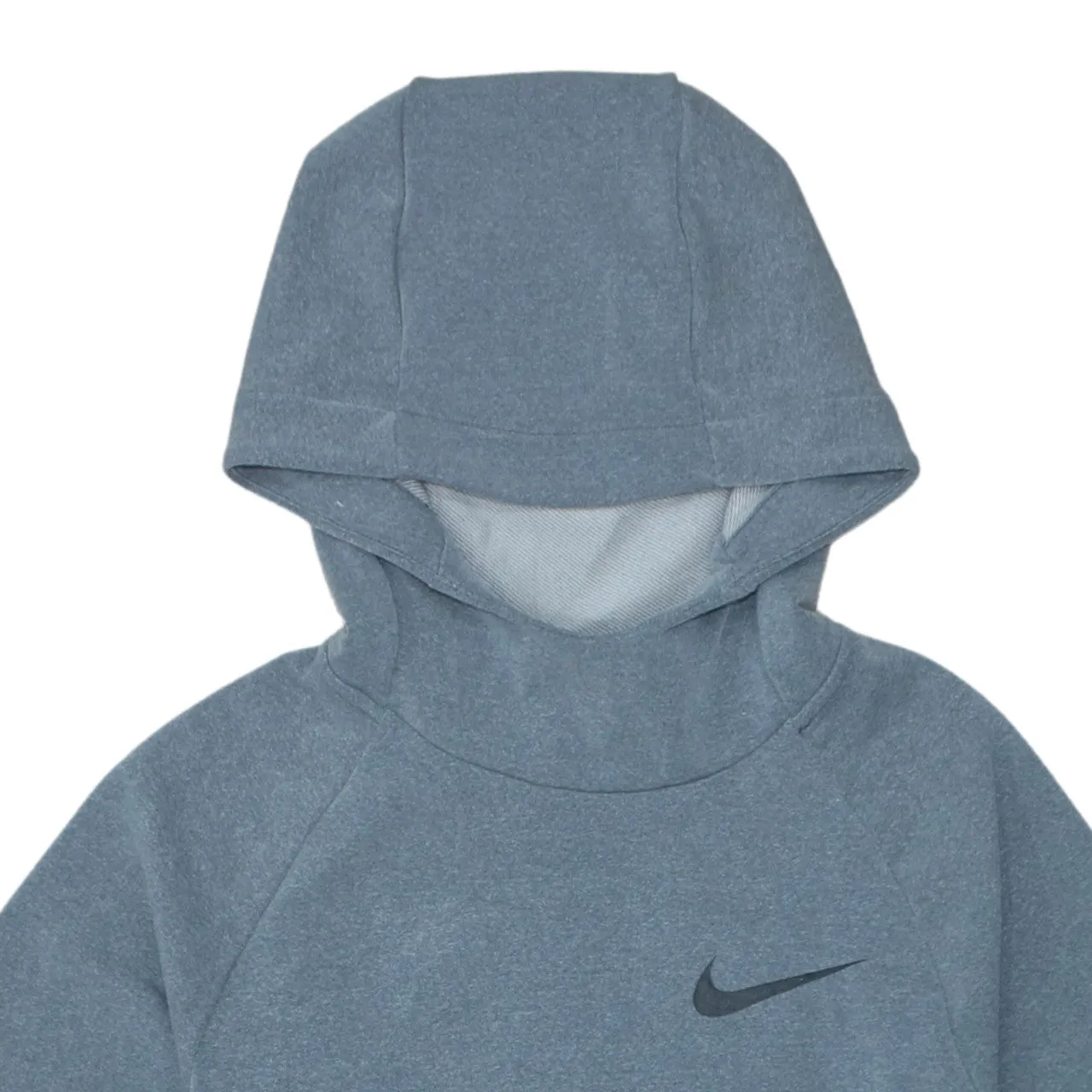 Nike Grey Hoodie Women’s XSmall Short Sleeve Printed Swoosh Zip Pockets Pullover Top sold by Vintage Club product image thumbnail 3