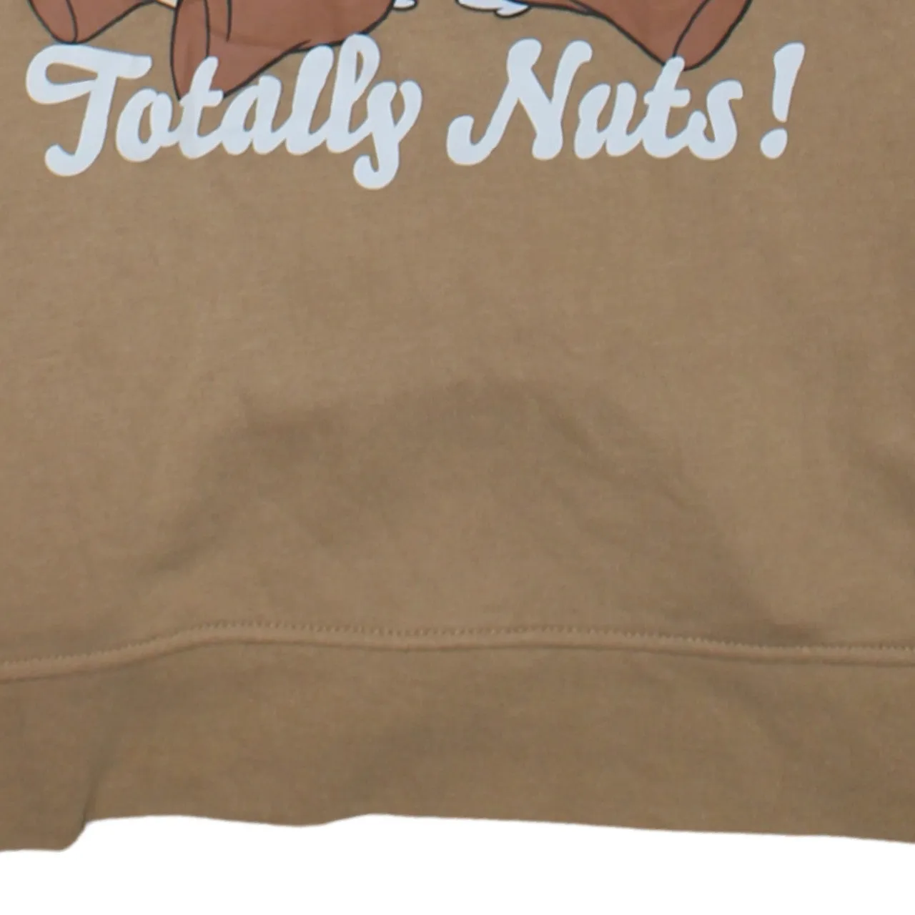 Disney Tan Brown Hoodie Women’s Small Chip Dale Printed Graphic Pullover Sweatshirt sold by Vintage Club product image thumbnail 4