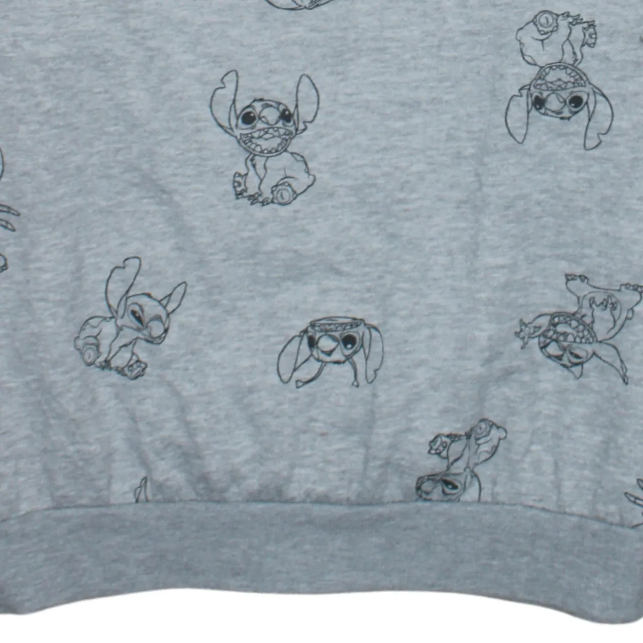 Disney Grey Sweatshirt Women's Large All Over Stitch Print Crewneck Pullover Top sold by Vintage Club product image thumbnail 4